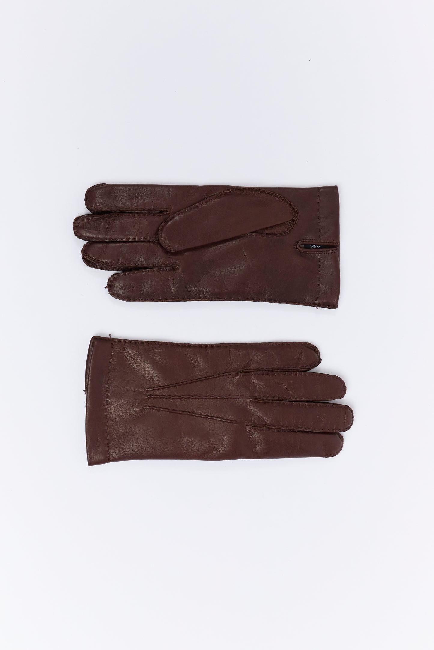 DOUBLE SIDED CASHMERE GLOVES BROWN