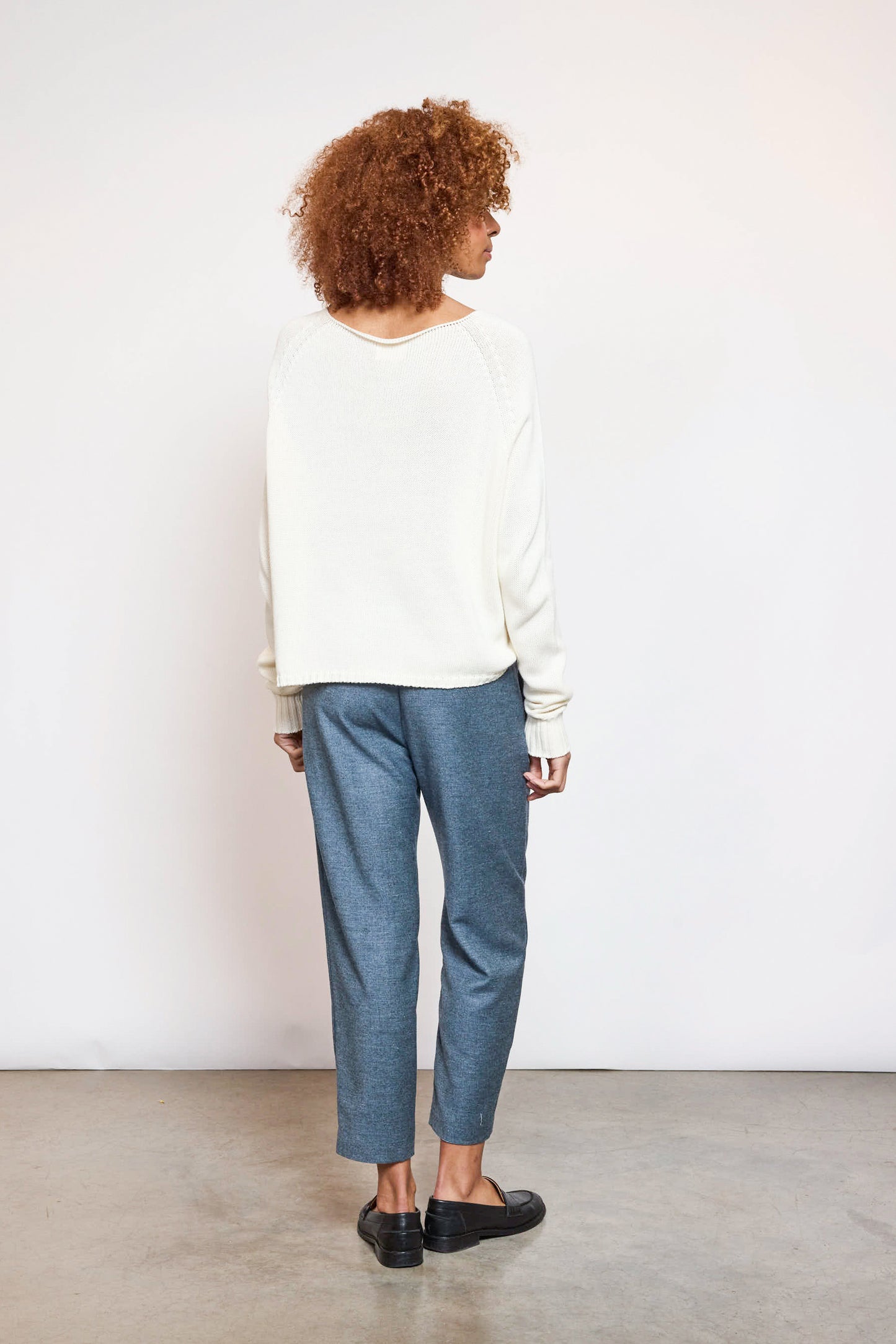 WOOL CASHMERE PANTS Washed