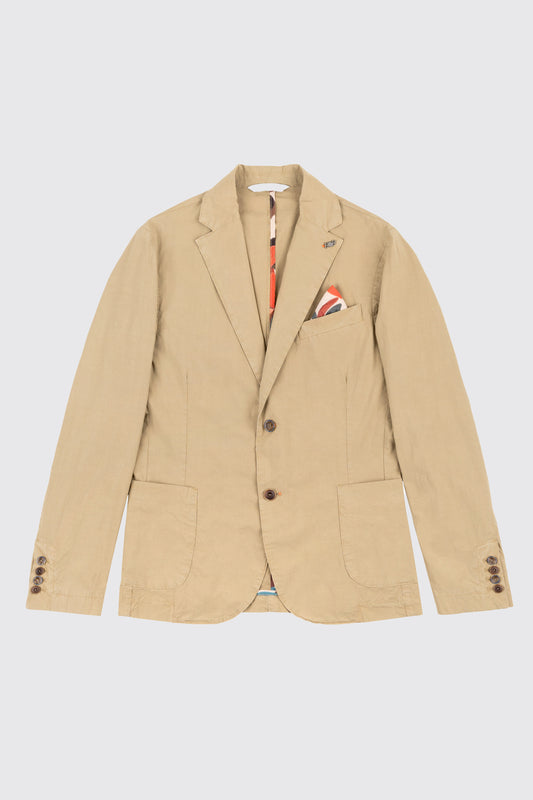 VESTE PIQUÉE BEIGE