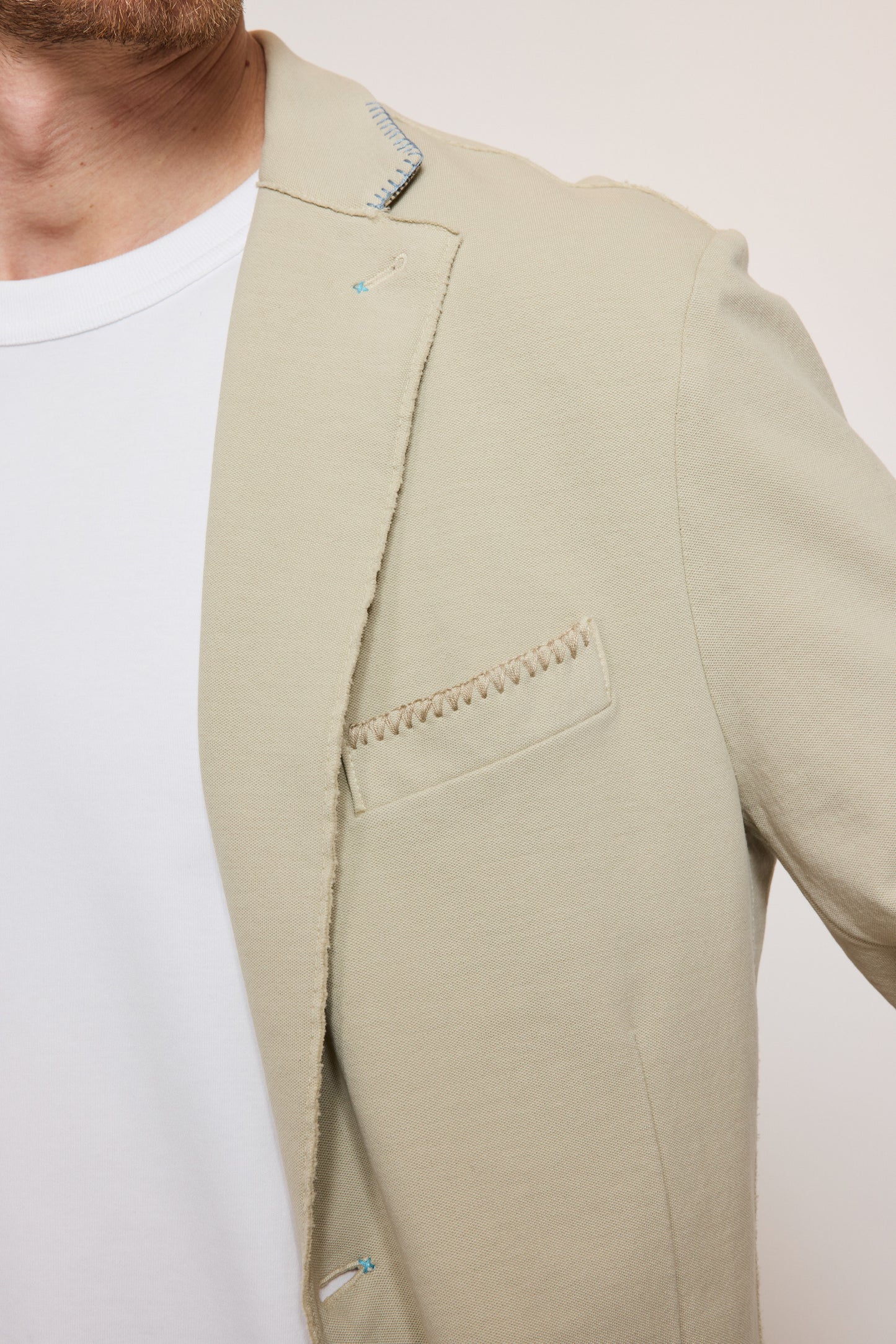 LIGHT PIQUÉ JACKET BEIGE