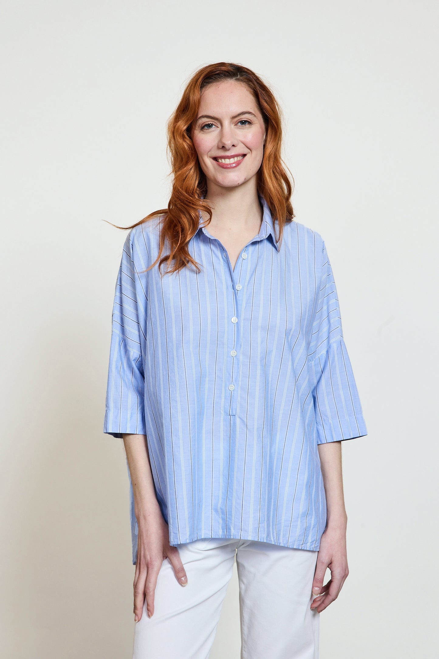 STRIPED PALMA SHIRT BLUE STRIPES