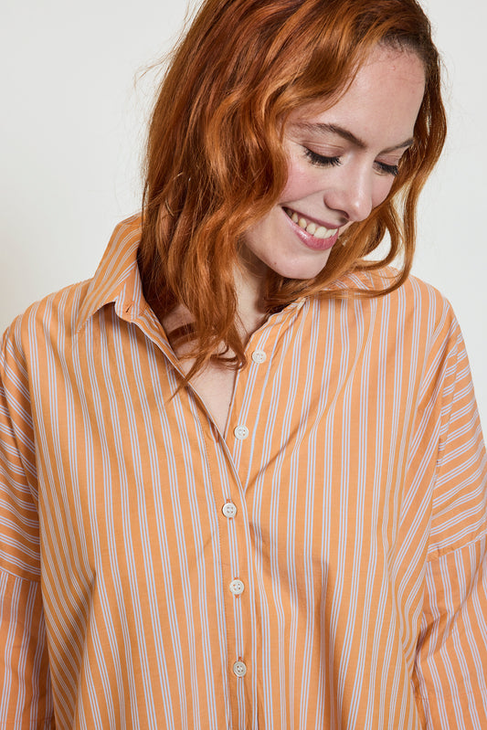 STRIPED PALMA SHIRT CLEMENTINE