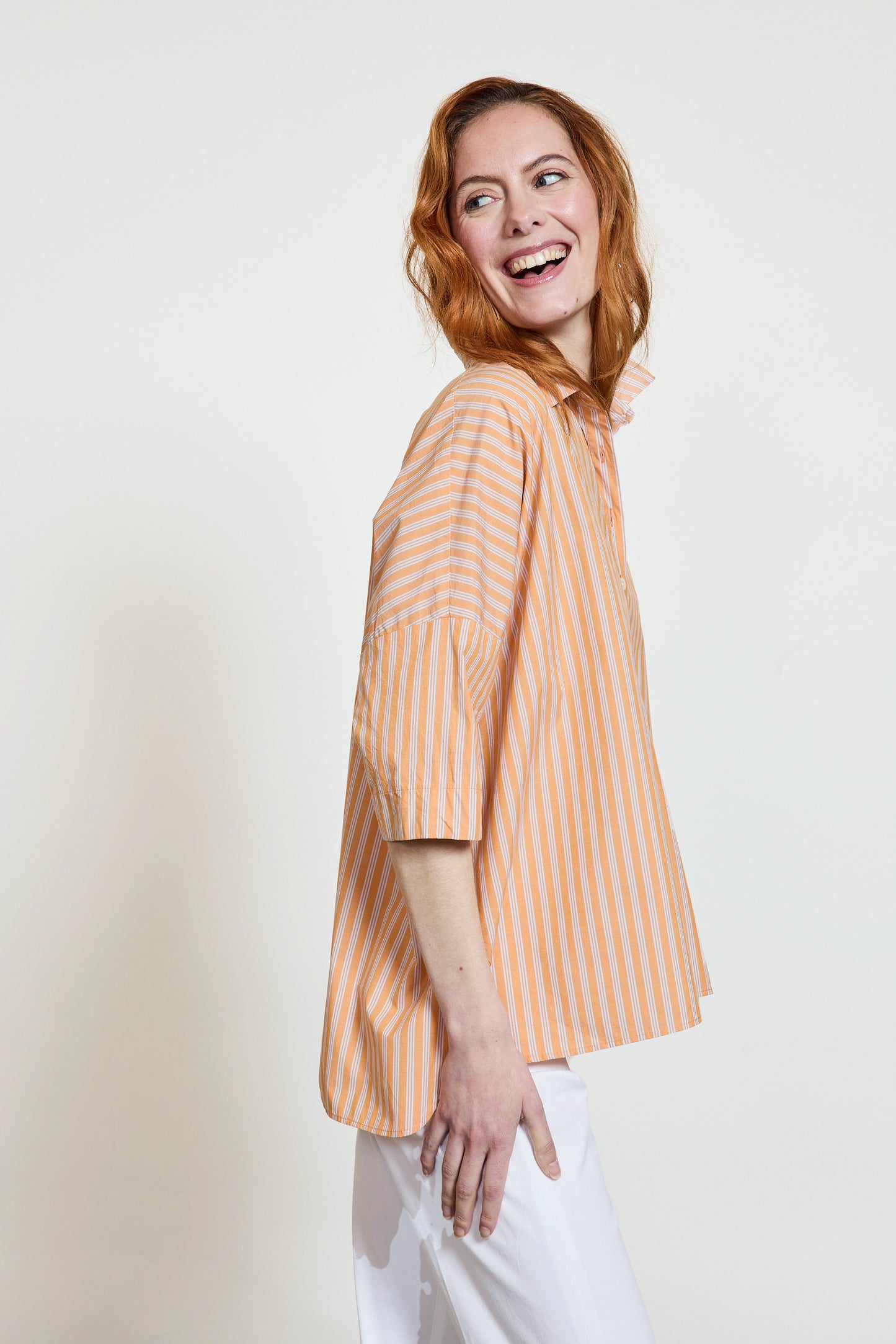 STRIPED PALMA SHIRT CLEMENTINE