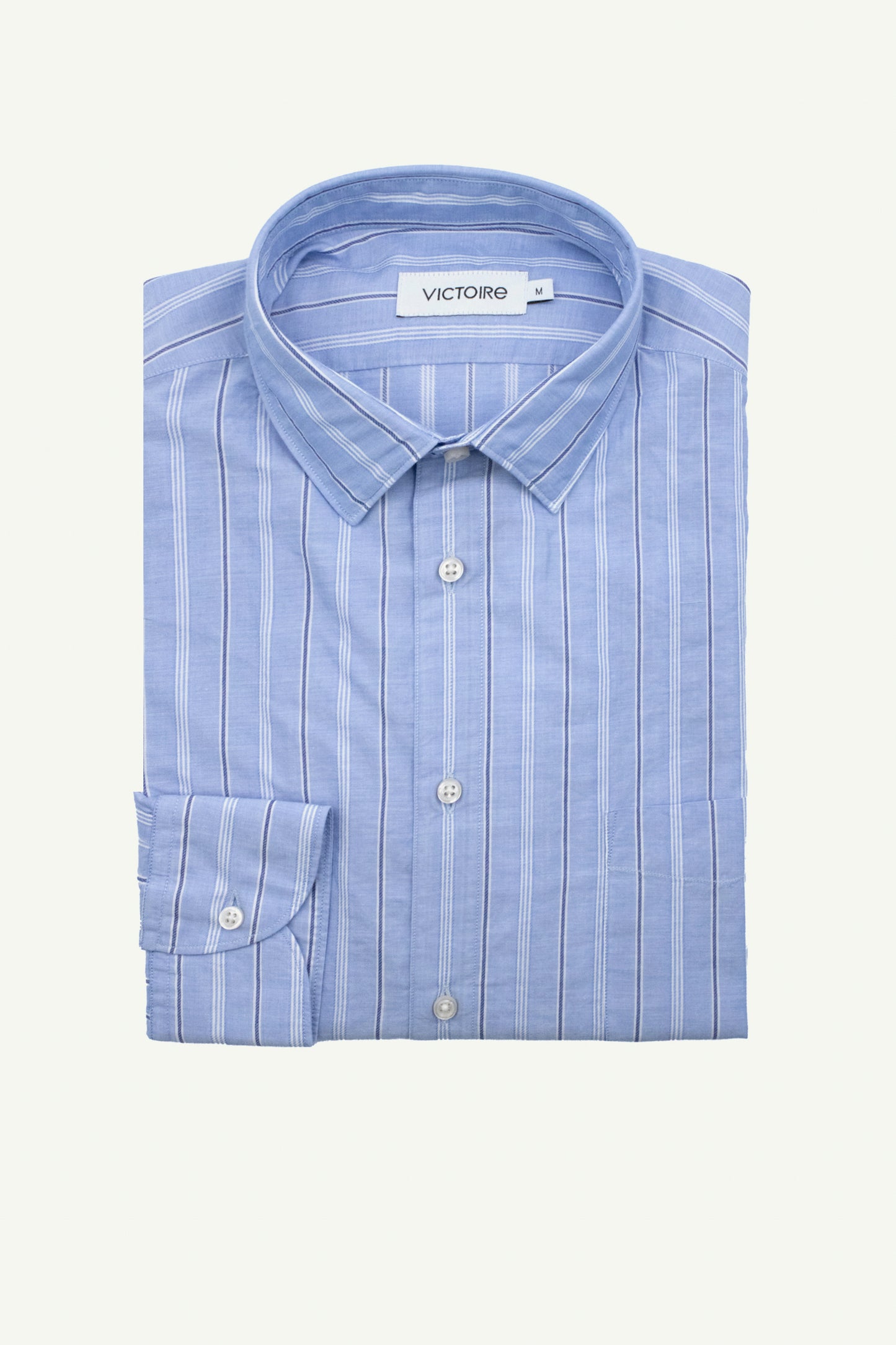 SEMI SLIM SHIRT BLUE STRIPES