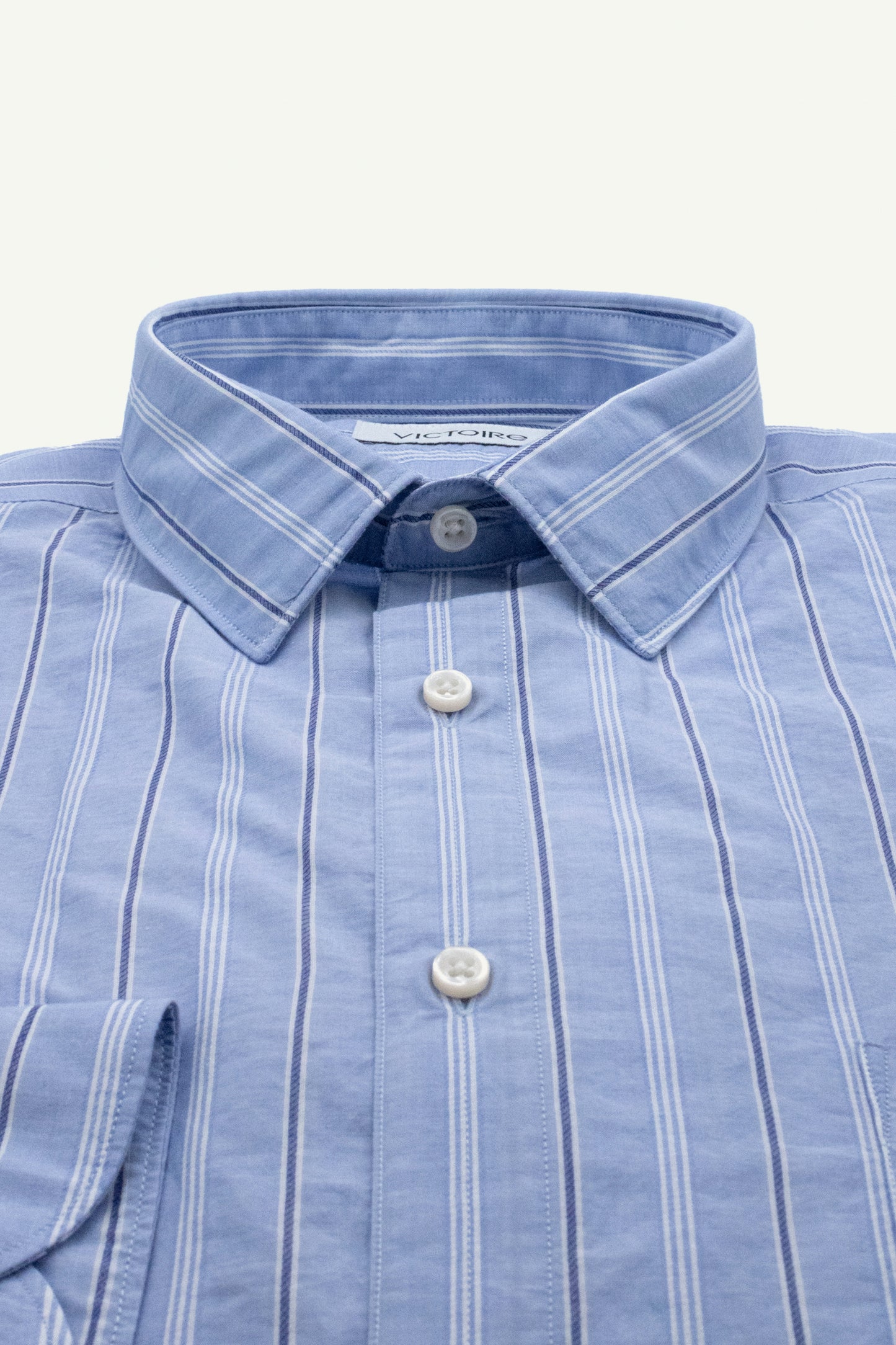 SEMI SLIM SHIRT BLUE STRIPES