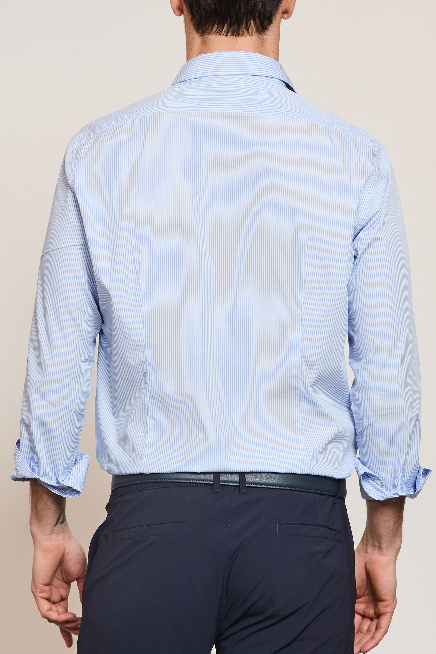 SEMI SLIM SHIRT BLUE STRIPES