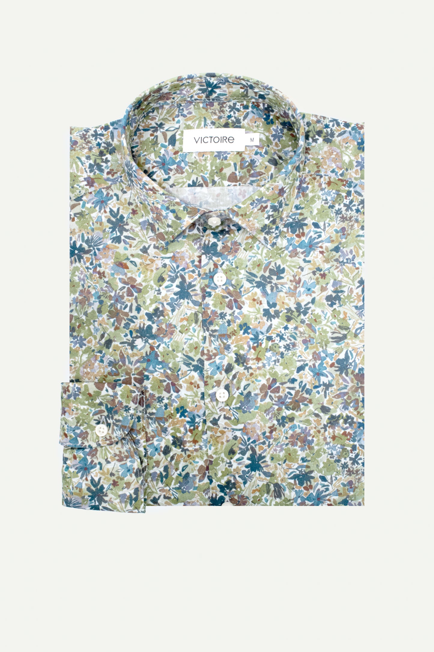 SEMI SLIM SHIRT FLOWER