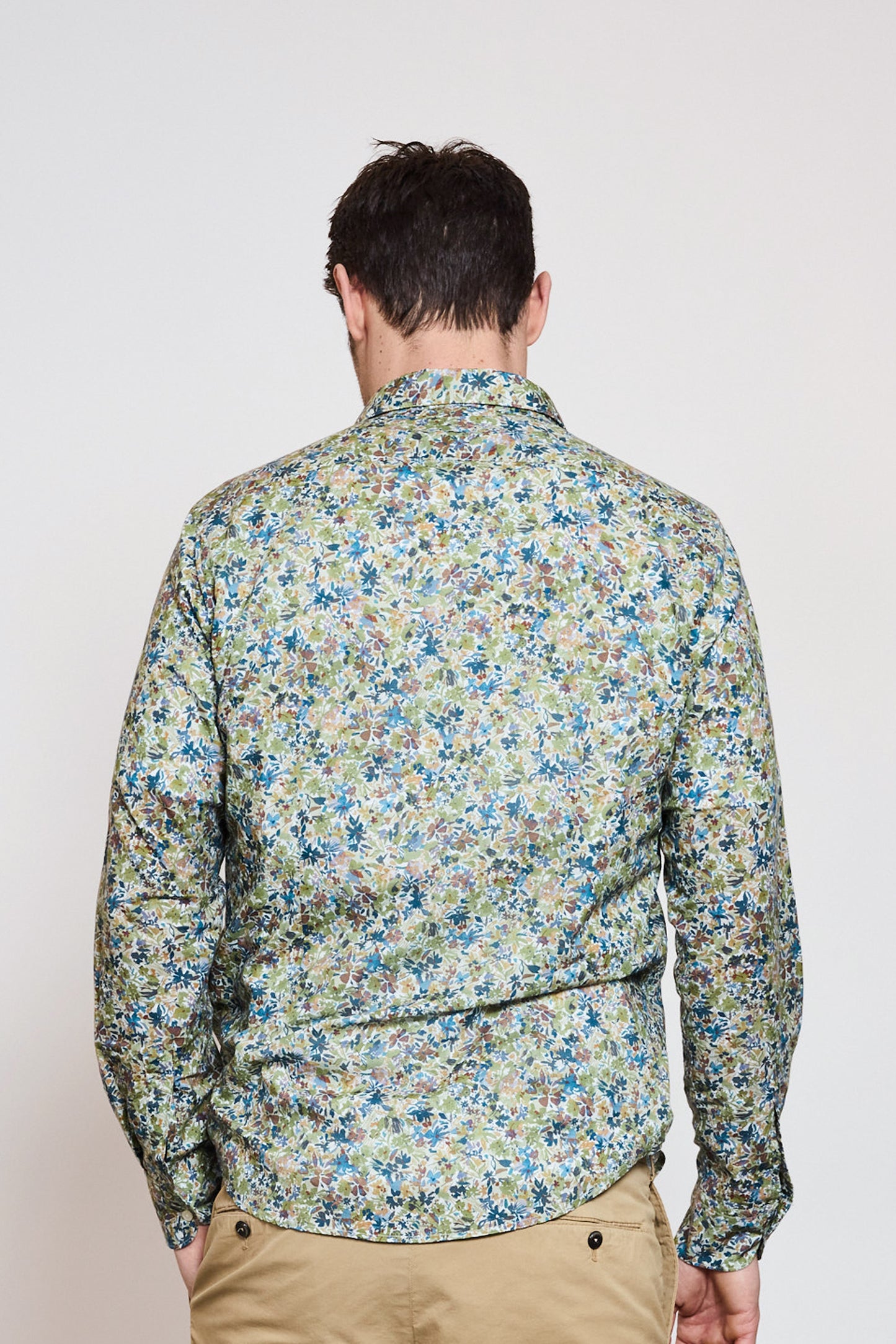 SEMI SLIM SHIRT FLOWER