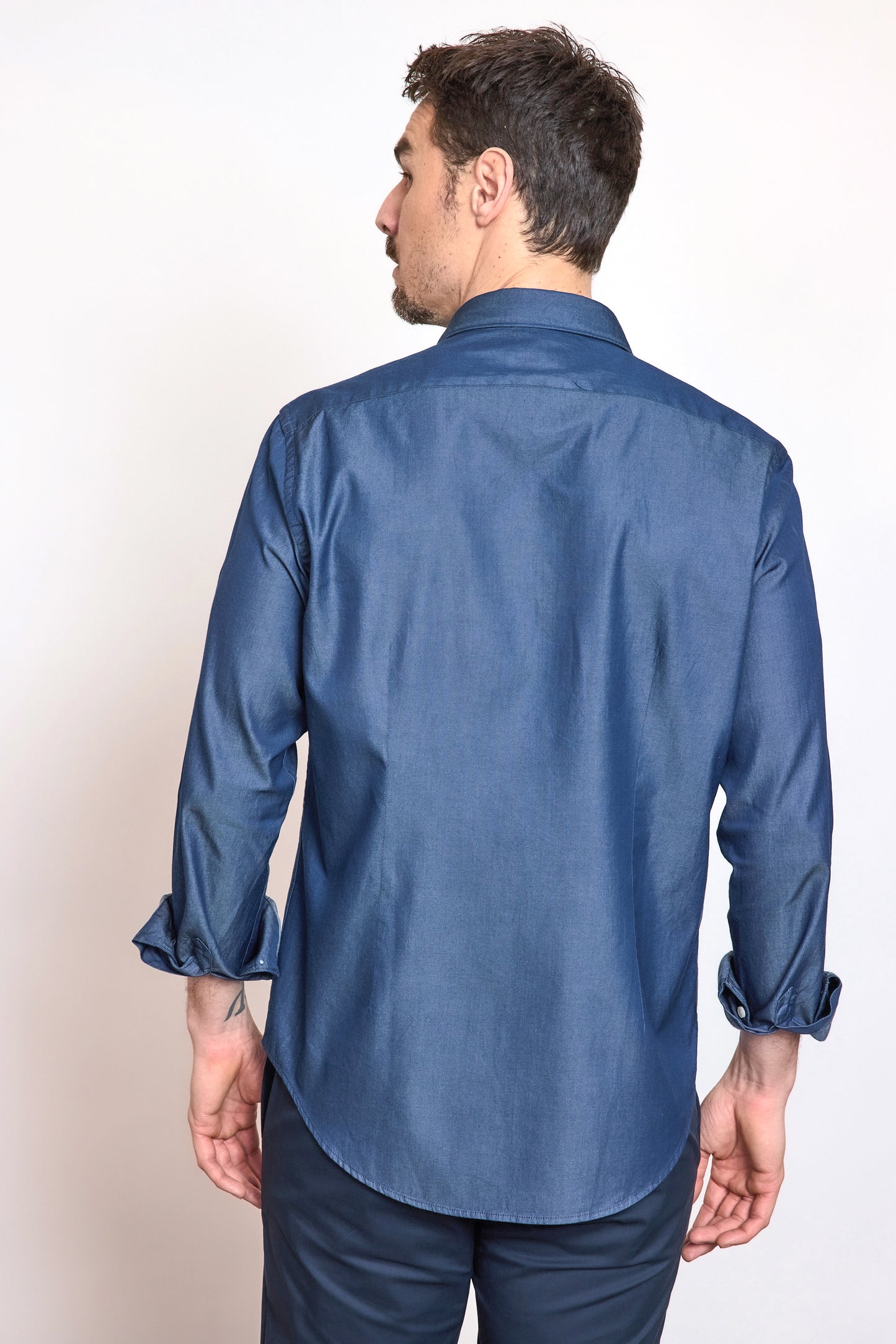 JEANS SEMI SLIM SHIRT BLUE