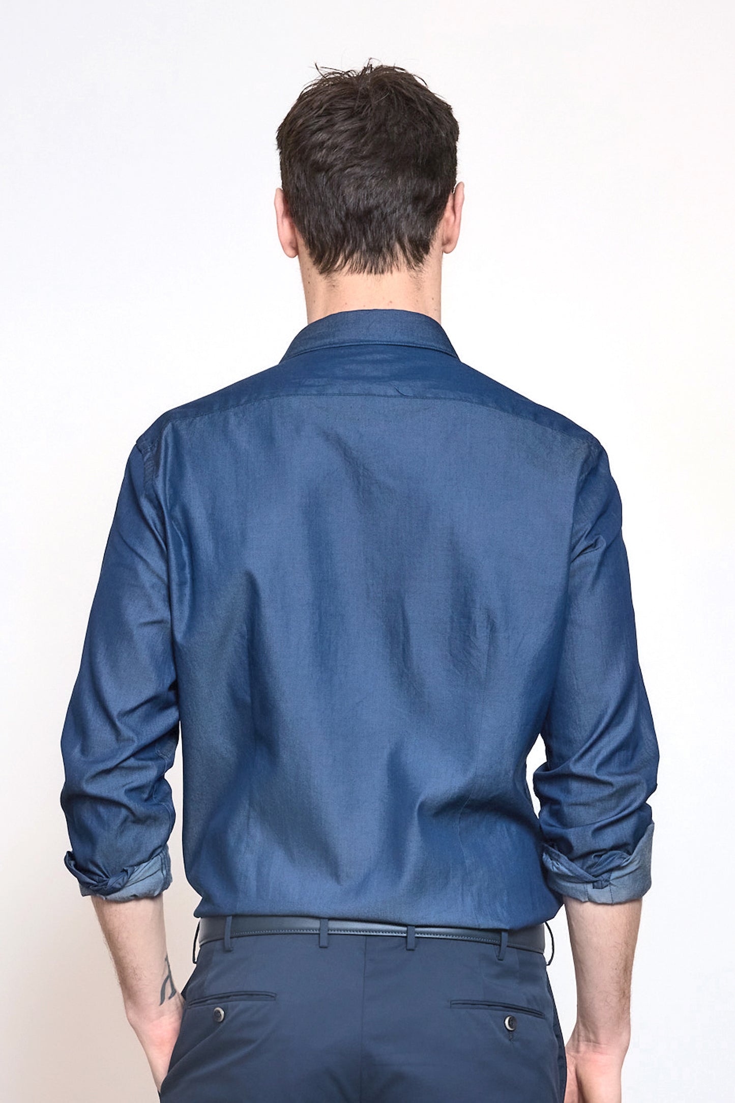 JEANS SEMI SLIM SHIRT BLUE