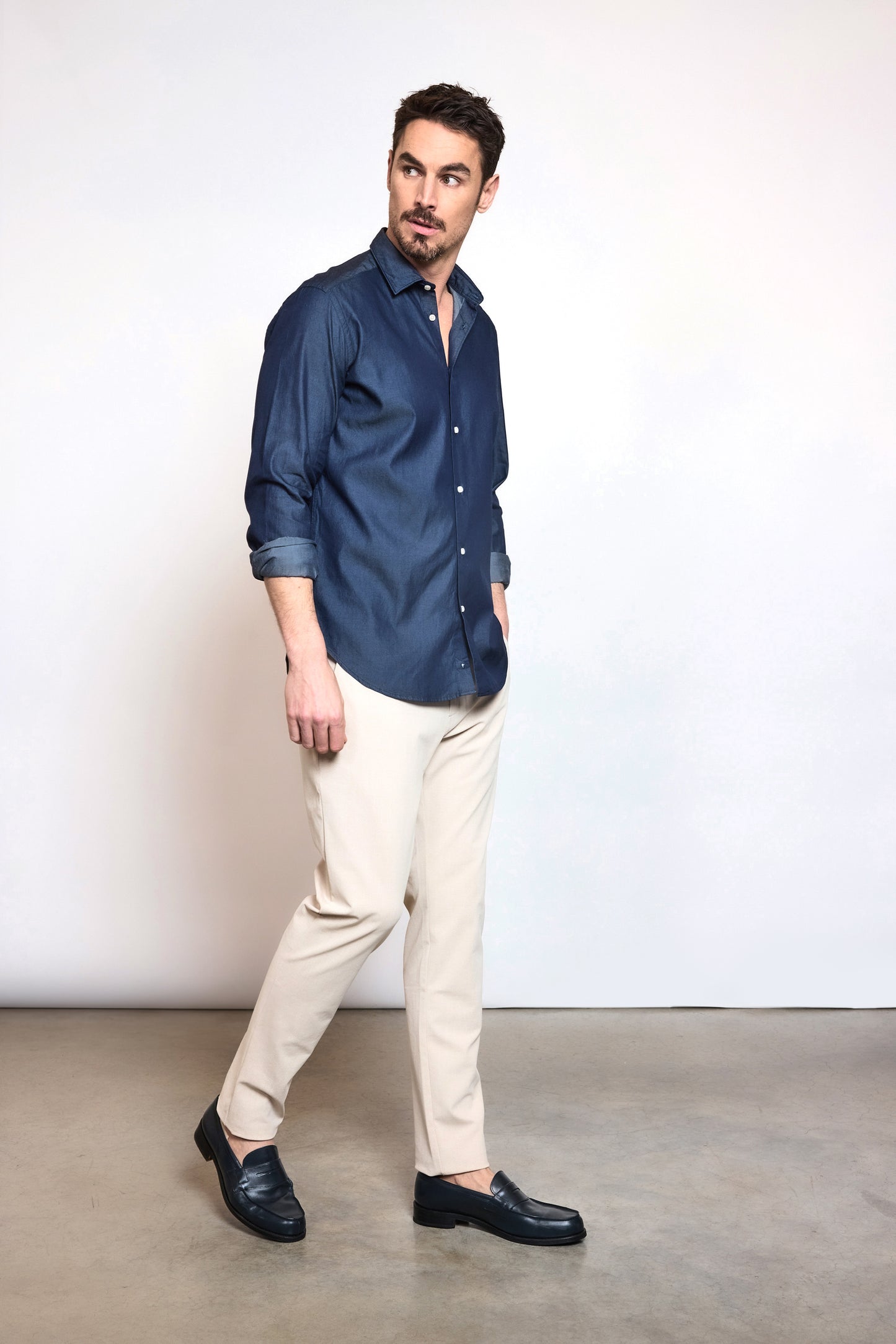 JEANS SEMI SLIM SHIRT INDIGO