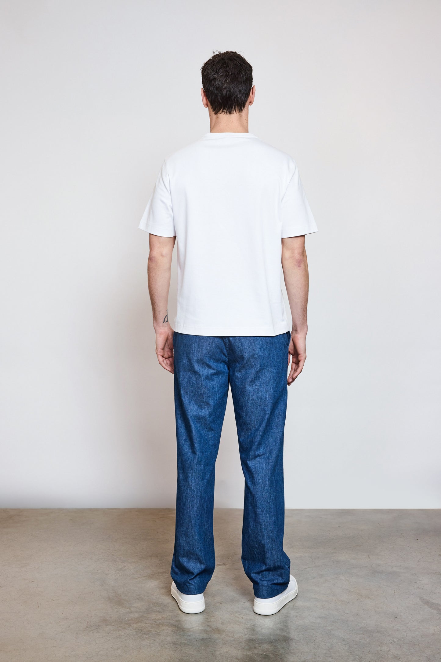 STRAIGHT PANTS CHAMBRAY