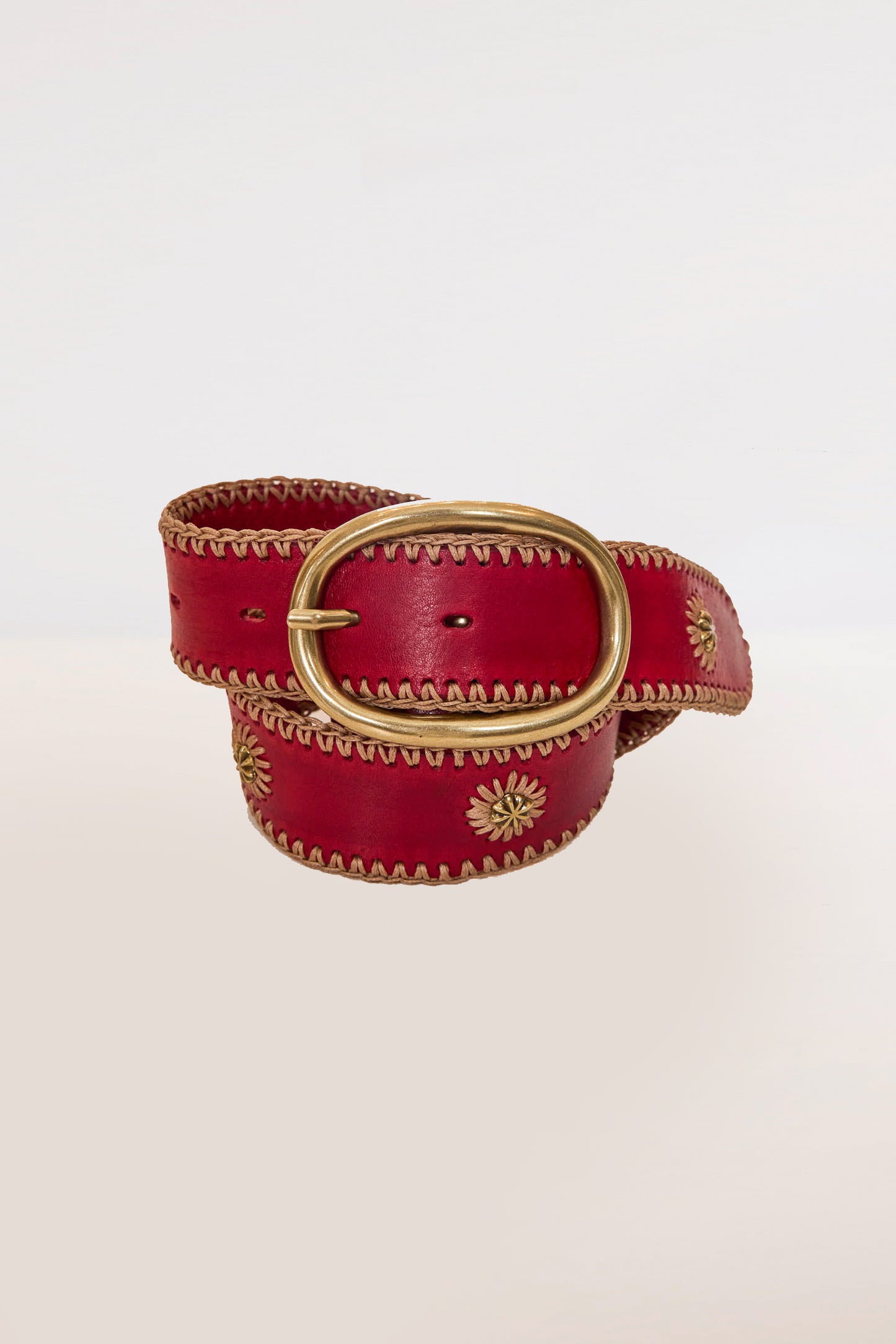 CEINTURE BRODÉE ROUGE