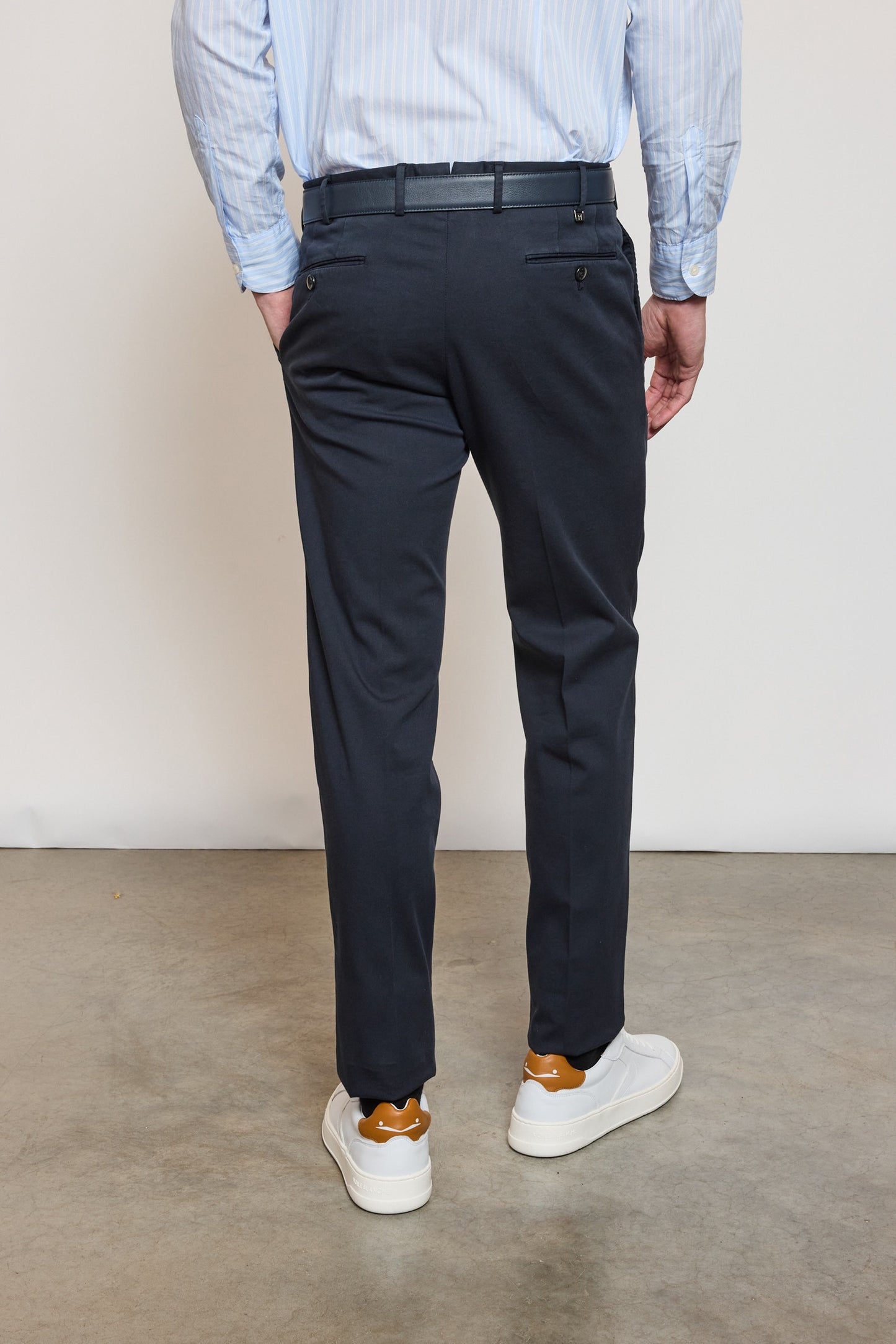 SLIM PARTRIDGE EYE PANTS NAVY