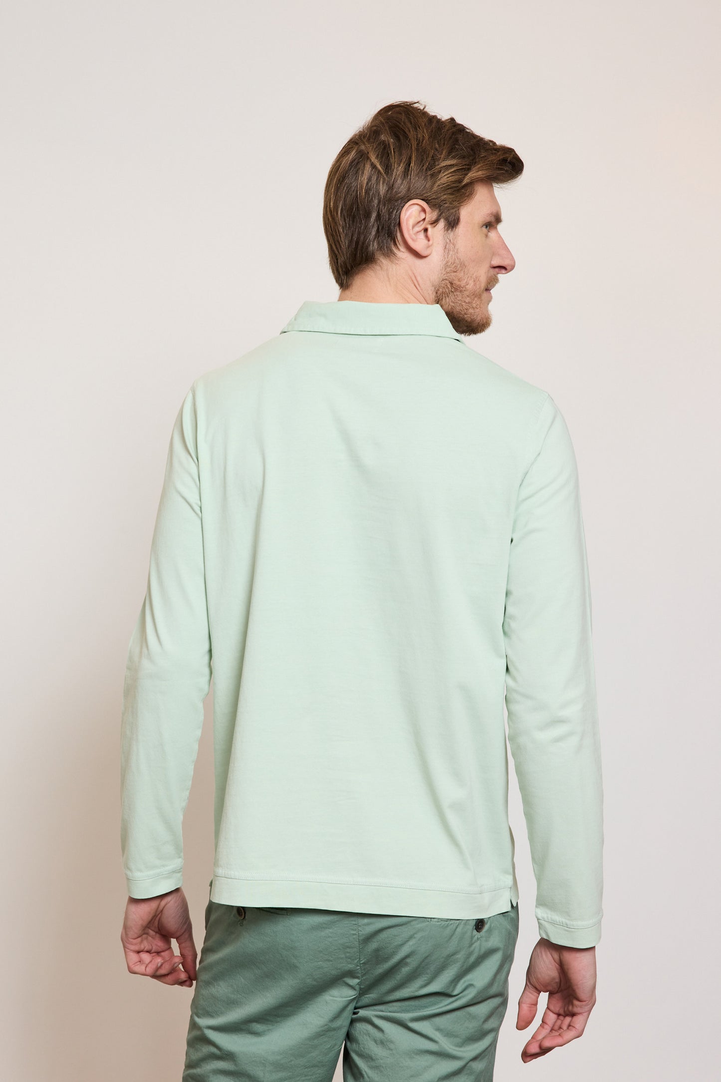 LONG SLEEVES POLO CELADON