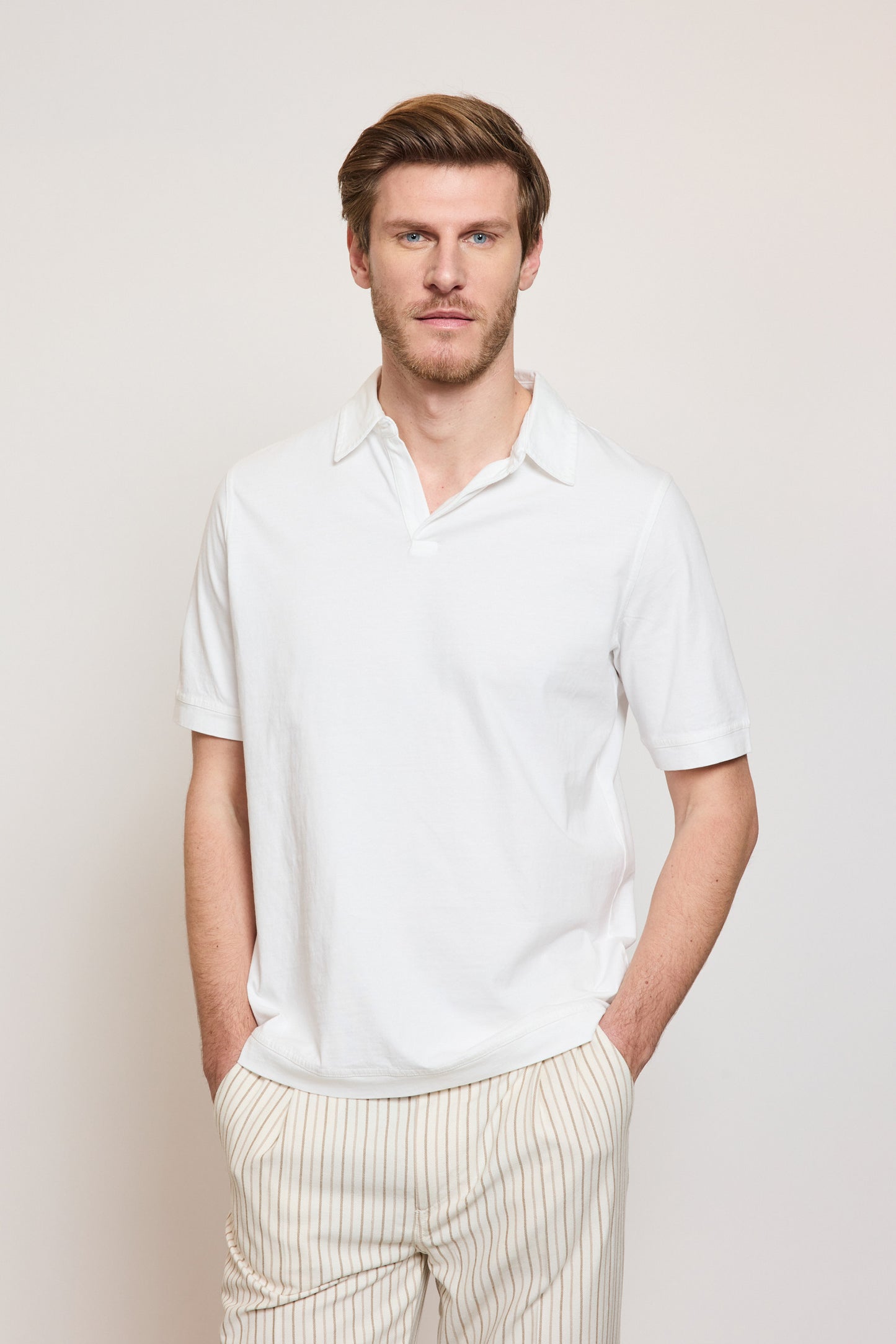 SHORT SLEEVES POLO WHITE