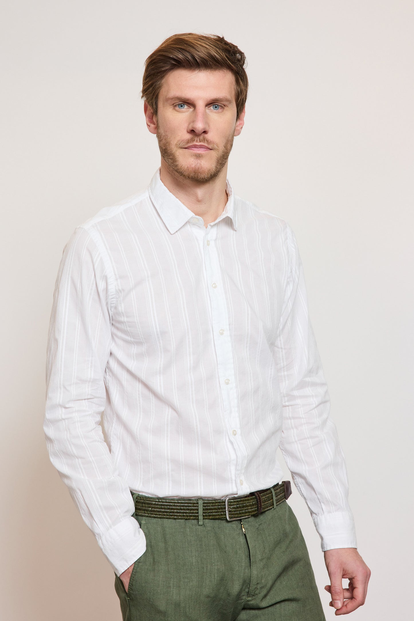 JACQUARD SHIRT WHITE