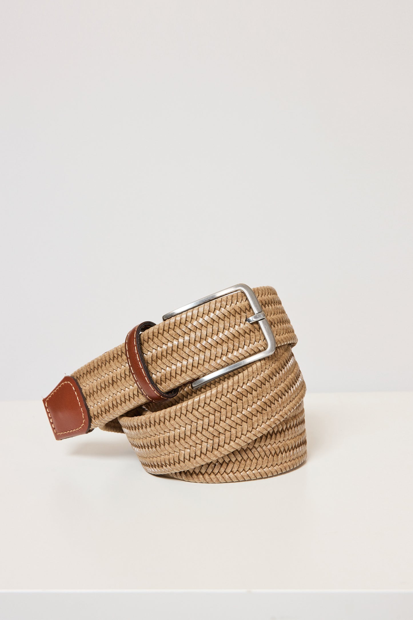 BRAIDED LEATHER BELT STRING