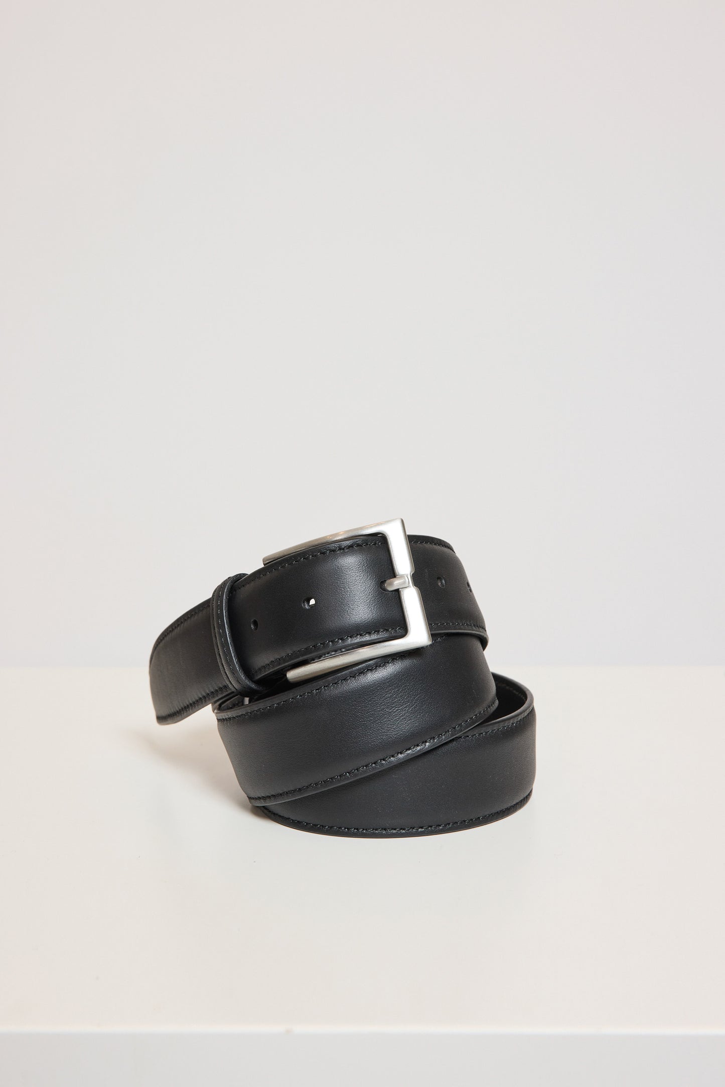 SMOOTH LEATHER BELT BLACK