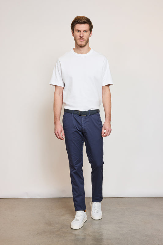 POPLIN PANTS NAVY