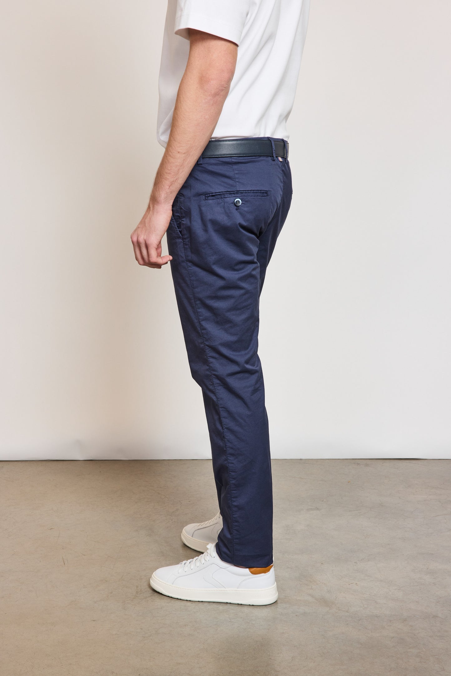 POPLIN PANTS NAVY