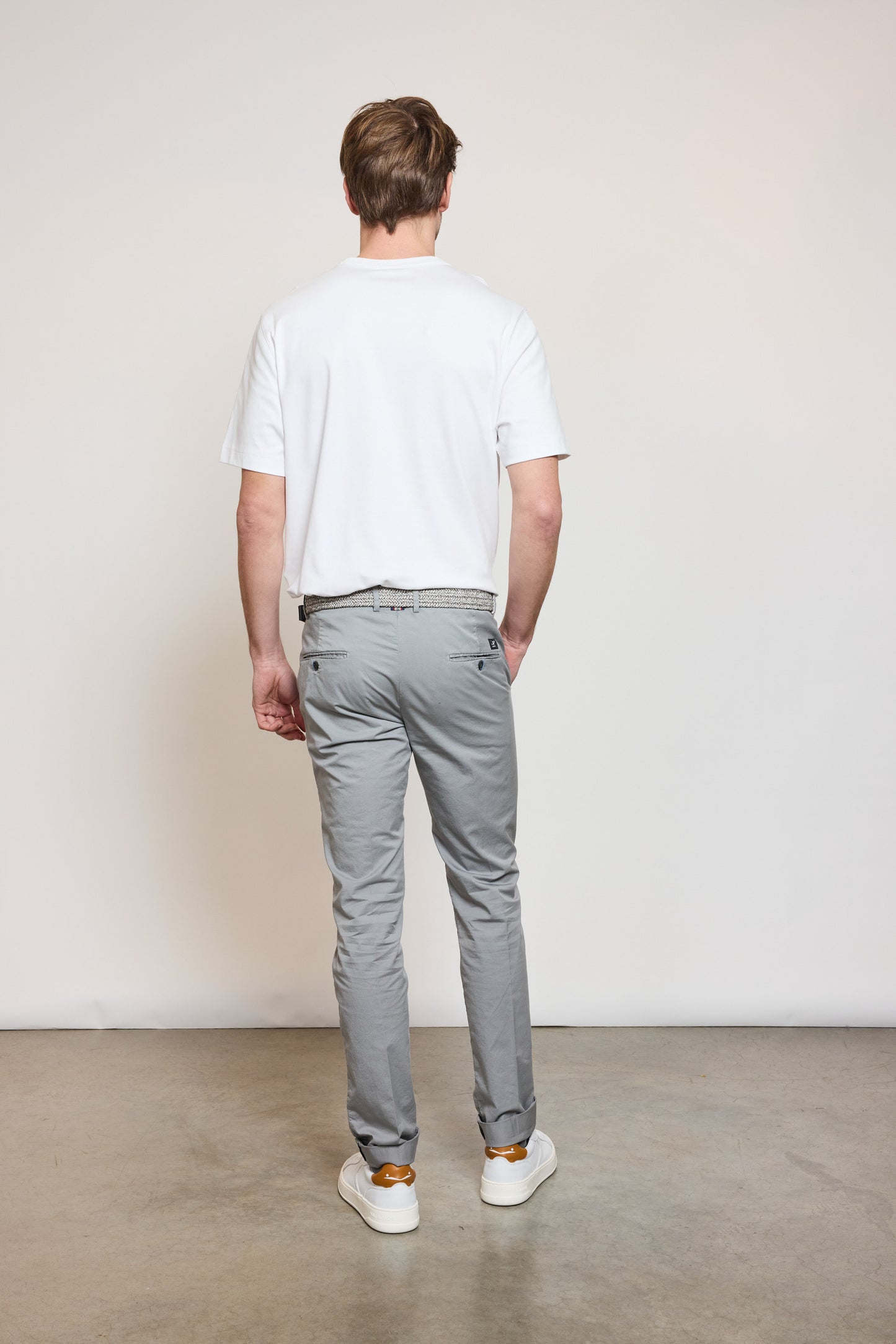 POPLIN PANTS MOUSE GRAY