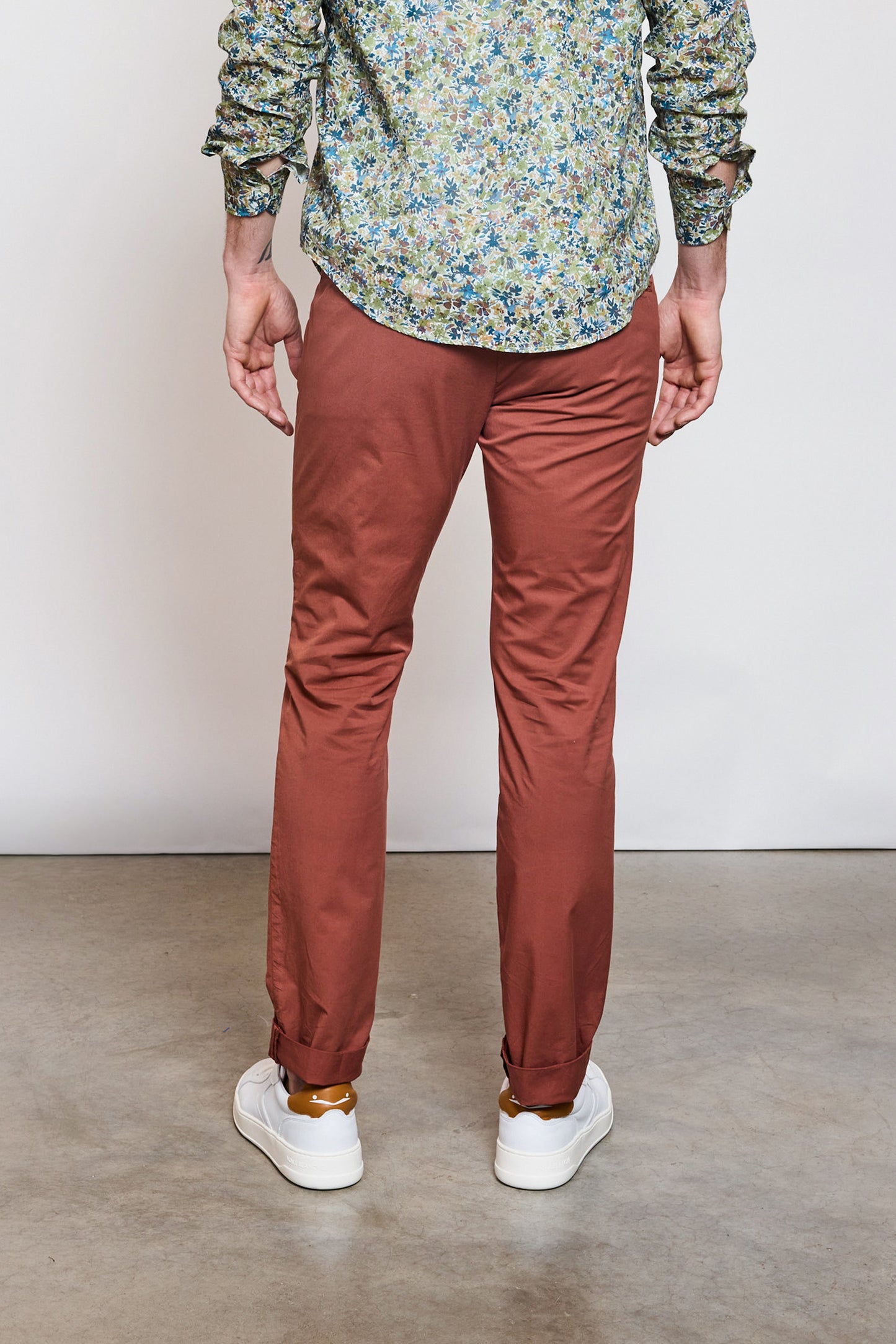 POPLIN PANTS TERRACOTTA