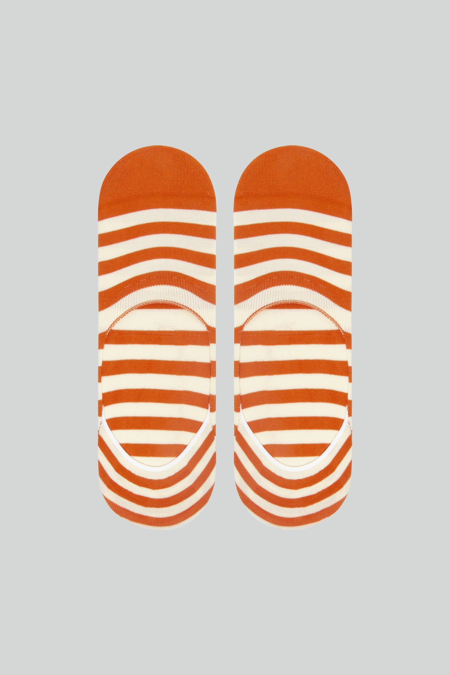 STRIPED LOAFERS SOCKS ORANGE