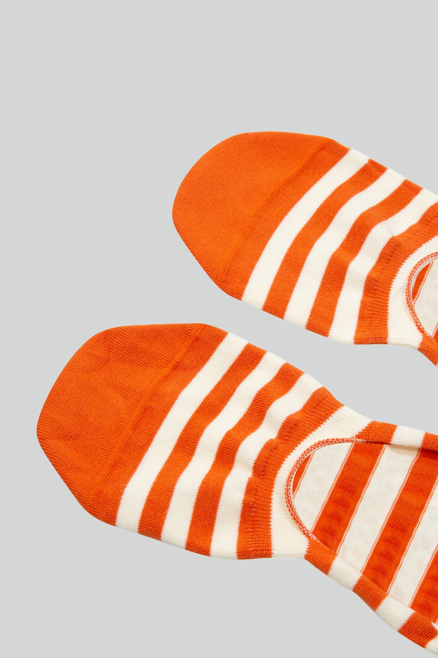 STRIPED LOAFERS SOCKS ORANGE