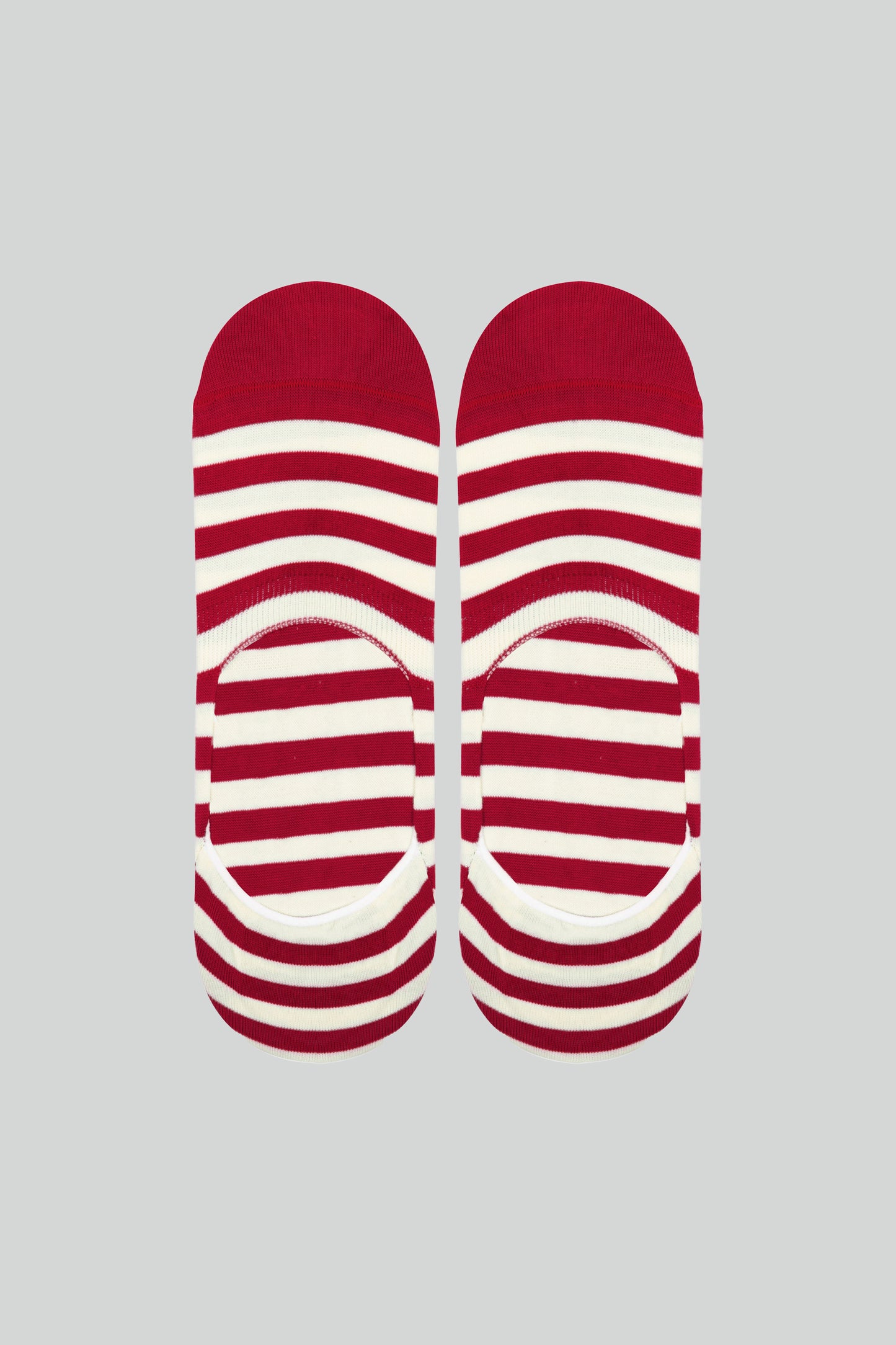 STRIPED LOAFERS SOCKS RED