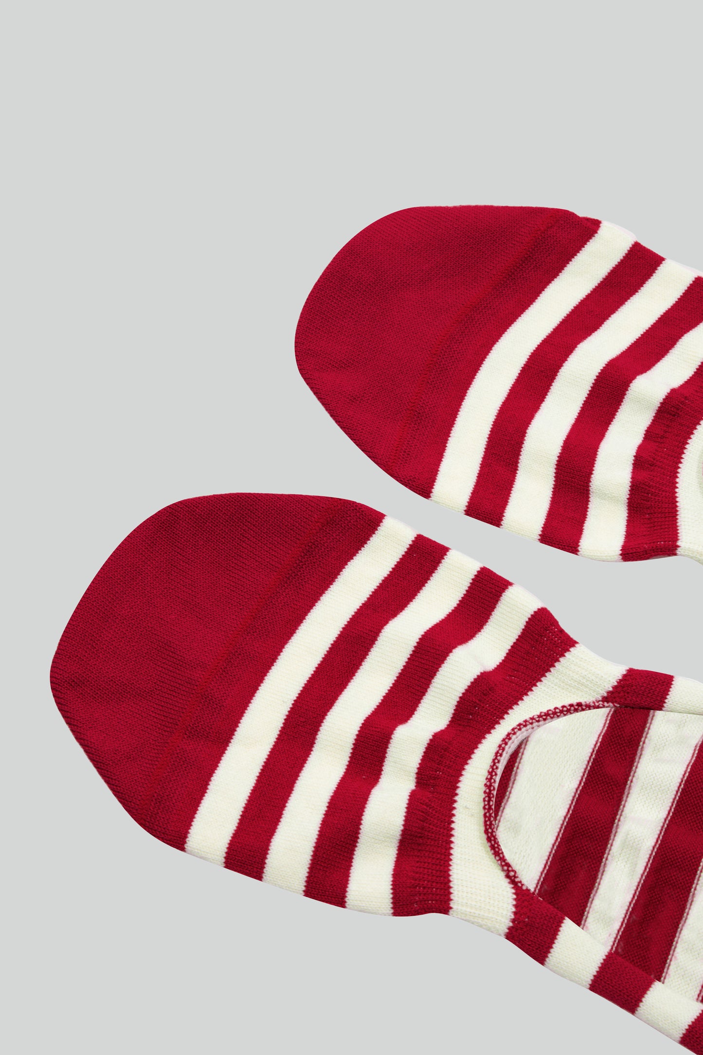 STRIPED LOAFERS SOCKS RED