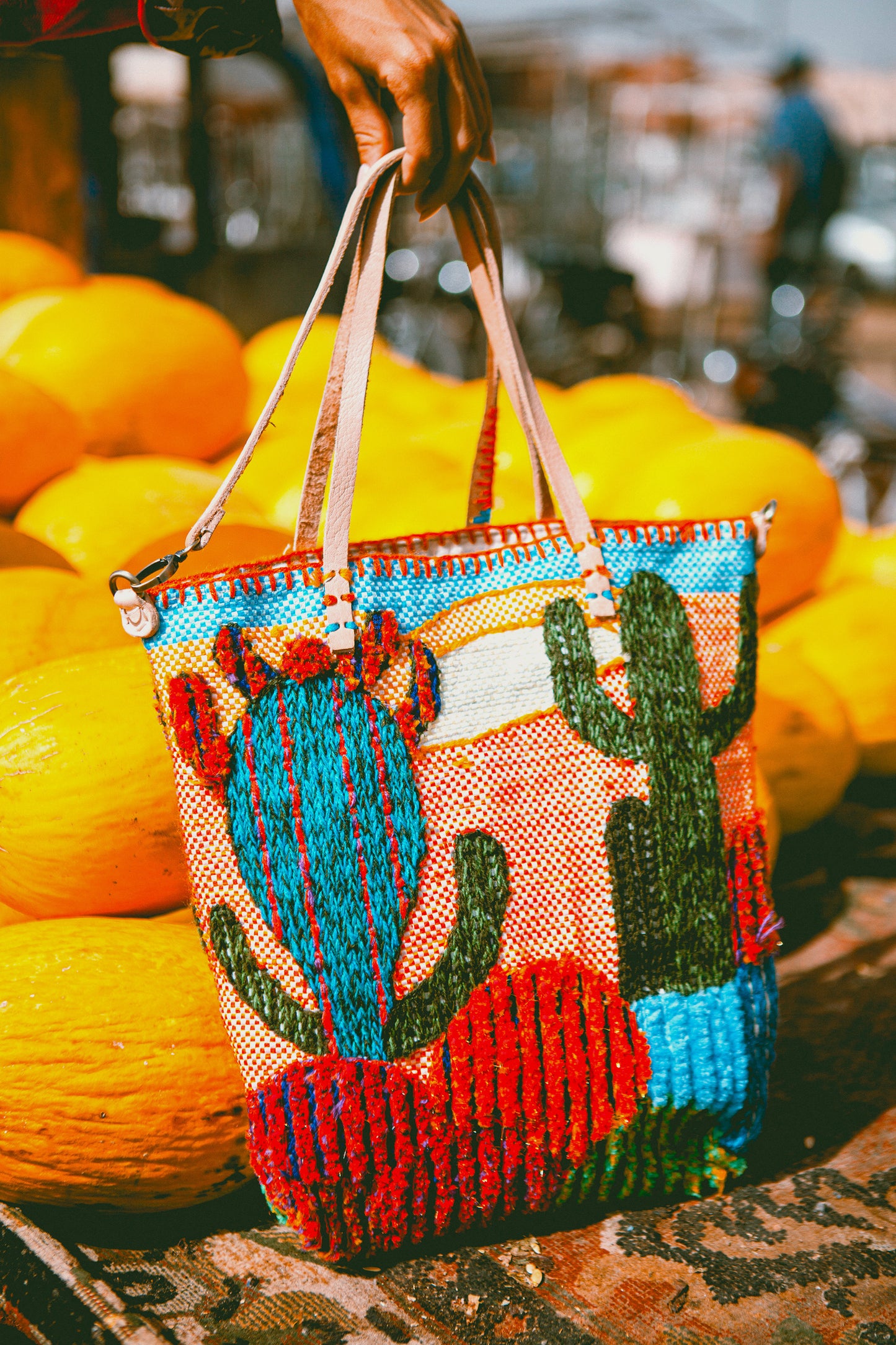 CACTUS RECYCLED BAG MULTICOLORED