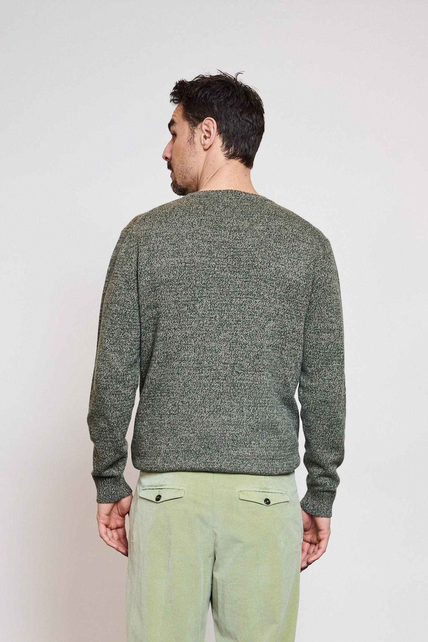 RECYCLED CASHMERE SWEATER KAKI