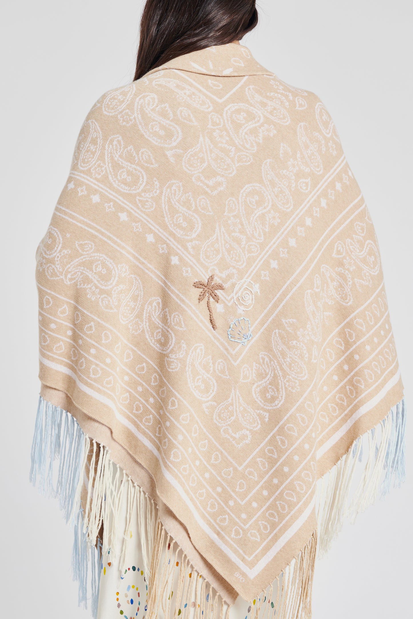 CHÂLE BANDANA BEIGE