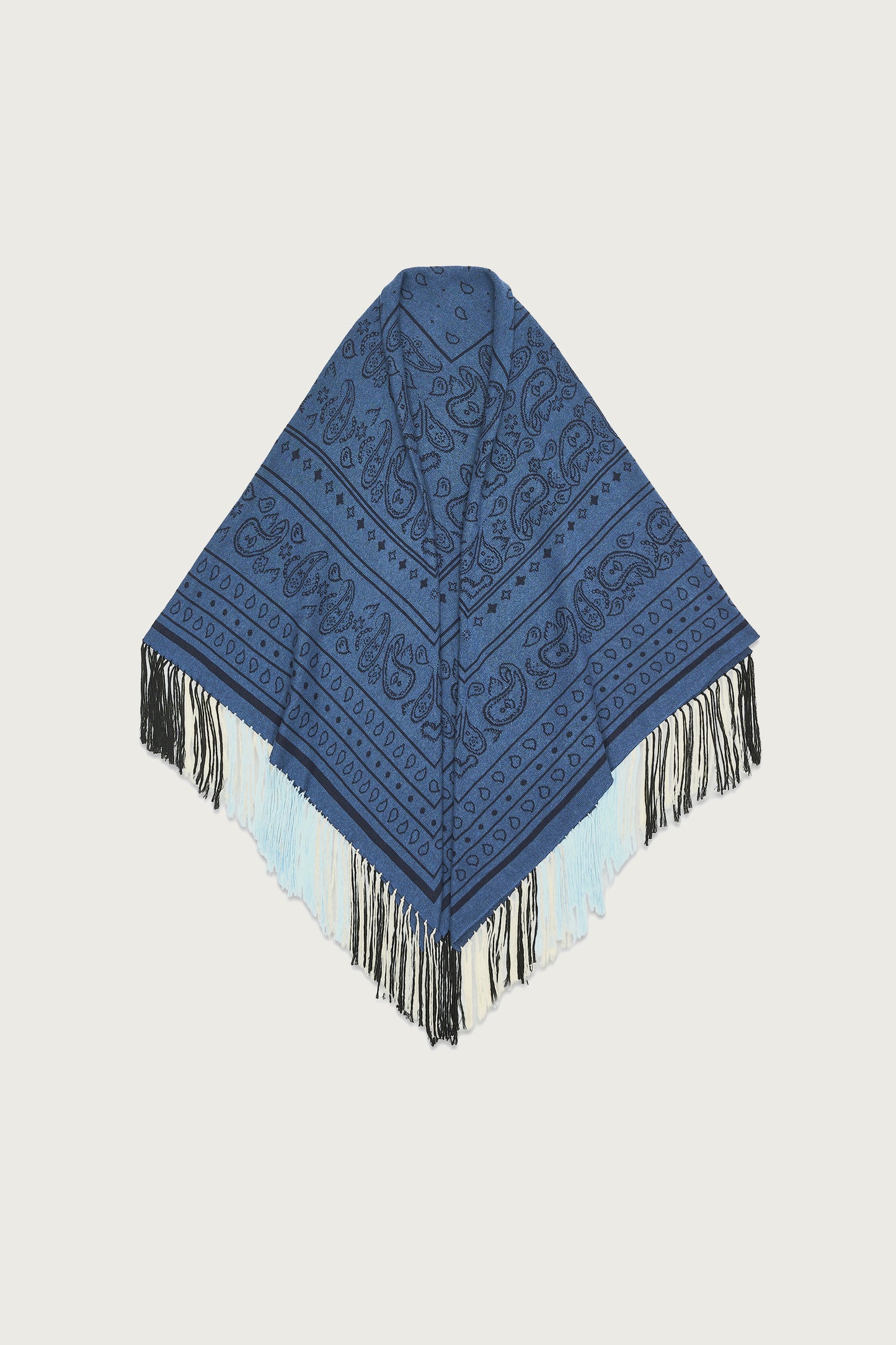 BANDANA SHAWL NAVY