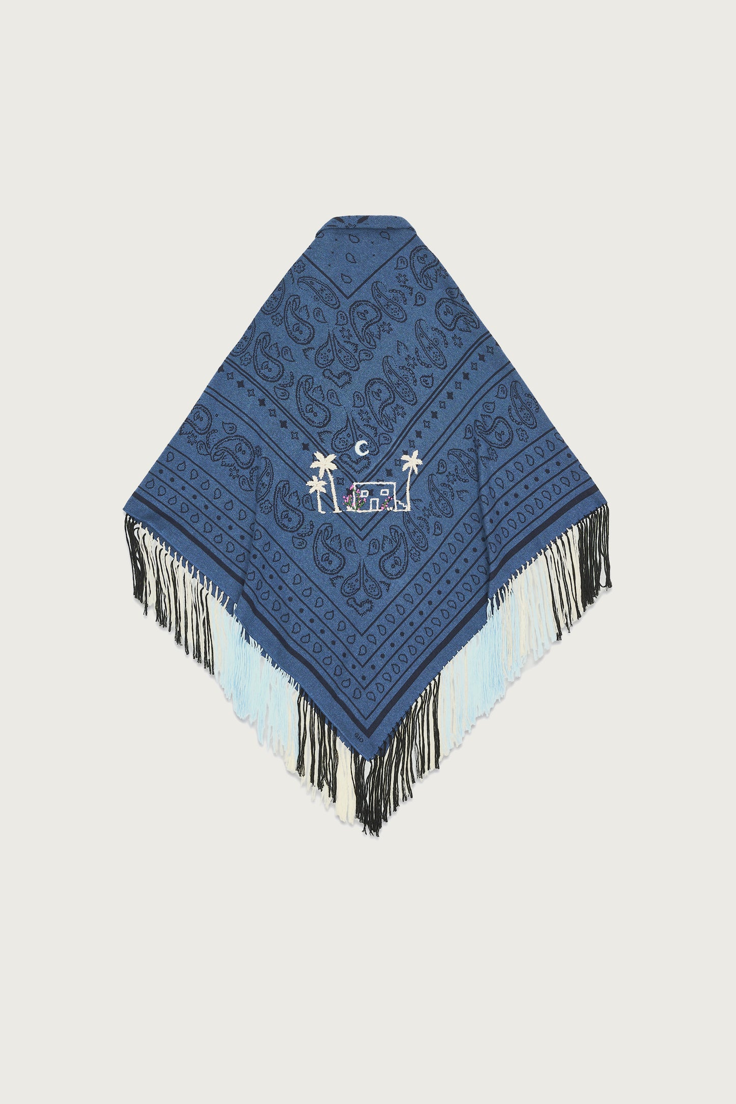 BANDANA SHAWL NAVY