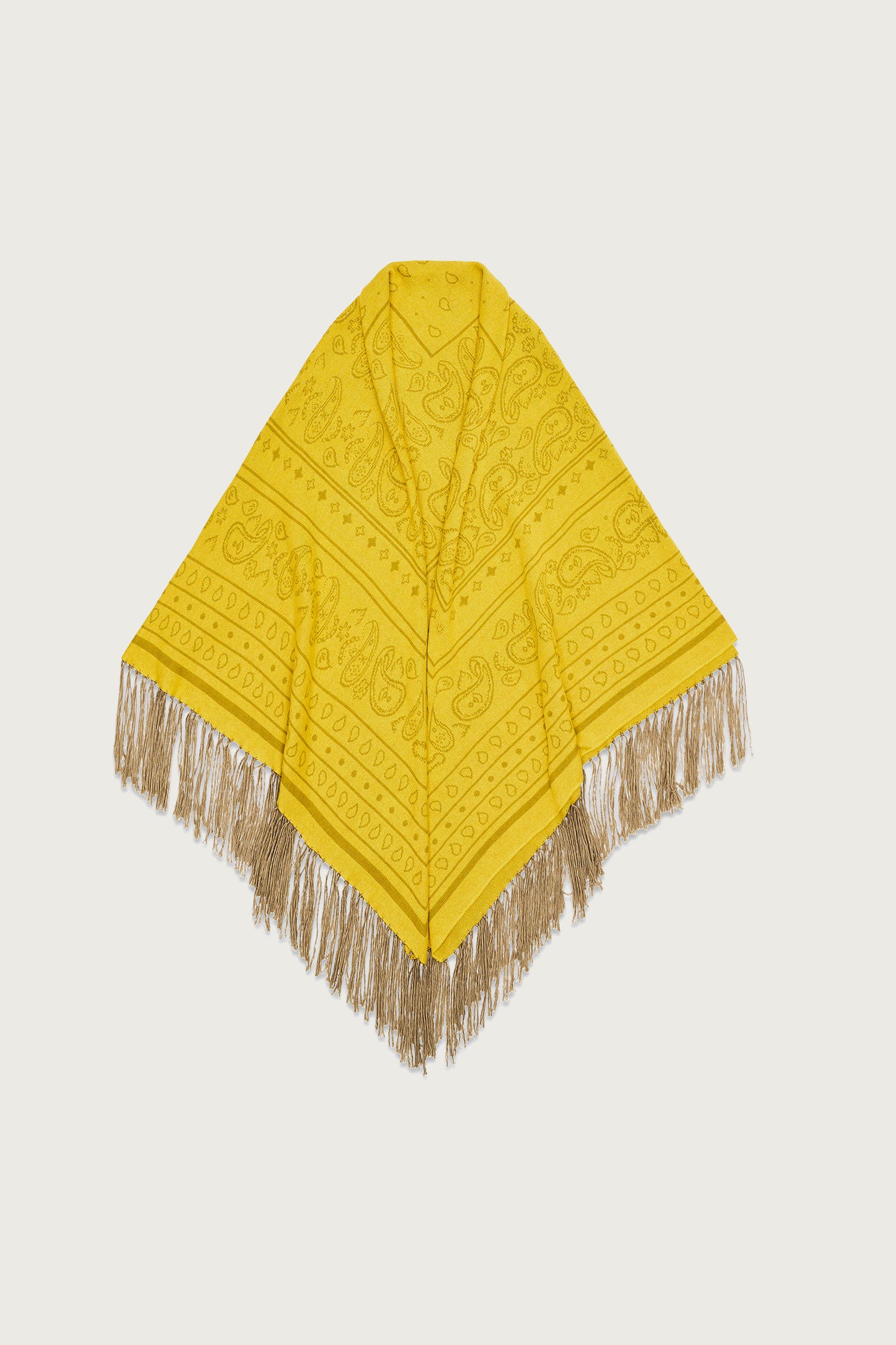 CHÂLE BANDANA JAUNE