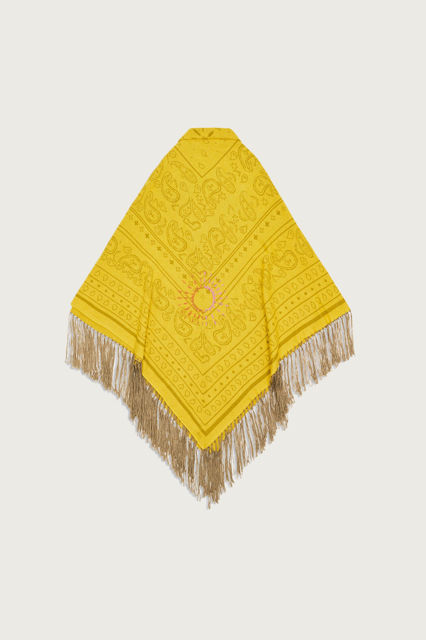 CHÂLE BANDANA JAUNE