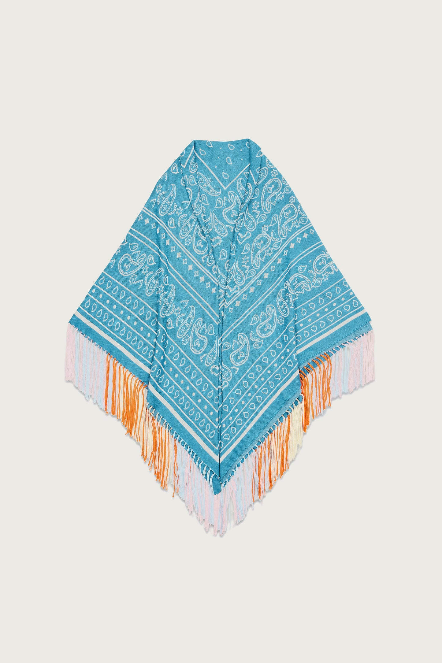 CHÂLE BANDANA TURQUOISE