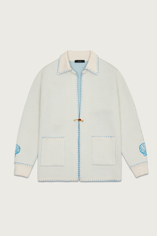 MERINOS WOOL JACKET OFF-WHITE