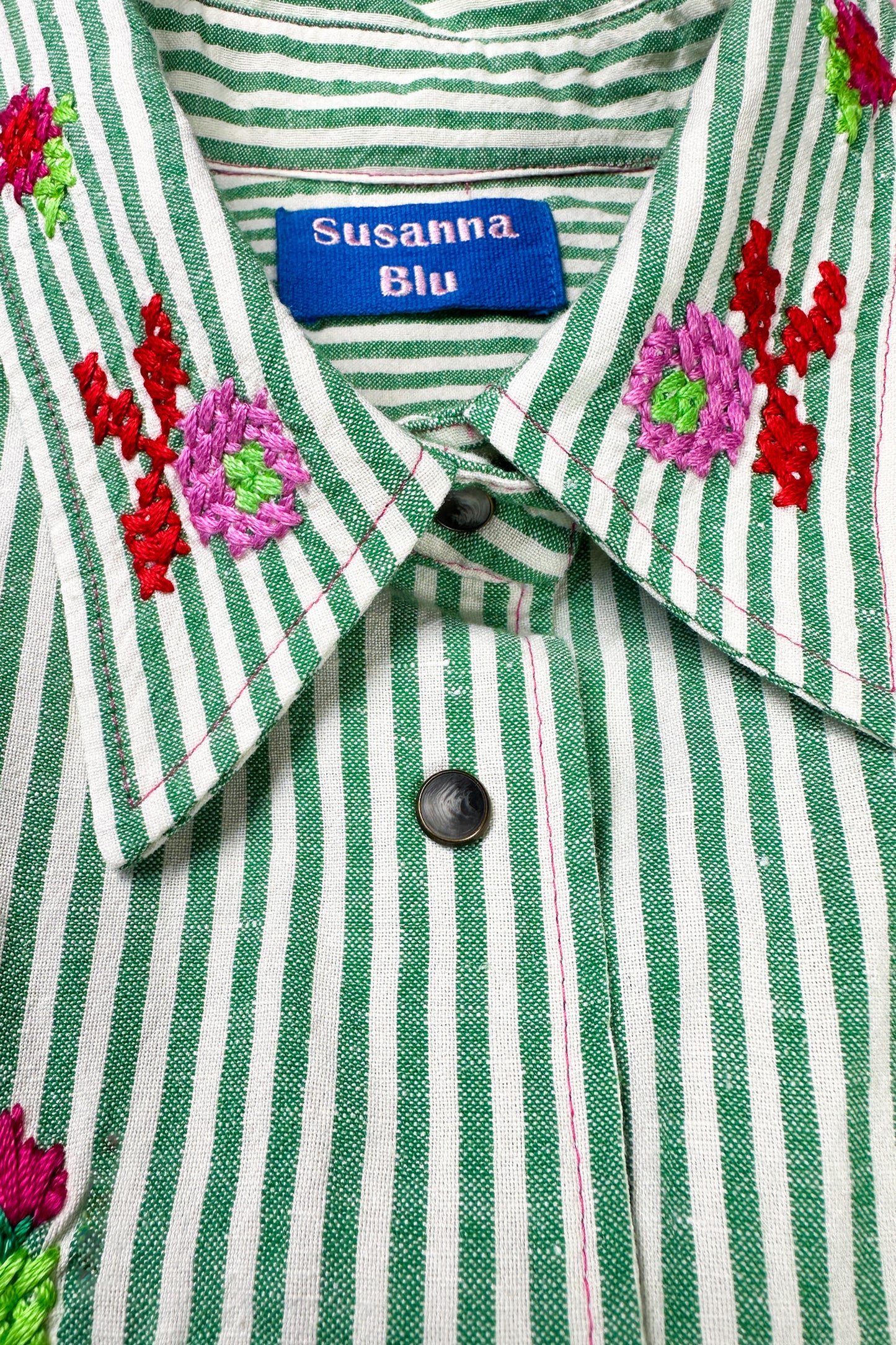 EMBROIDERED SHIRT GREEN