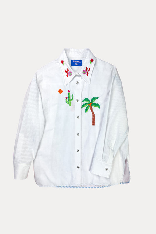 EMBROIDERED SHIRT WHITE