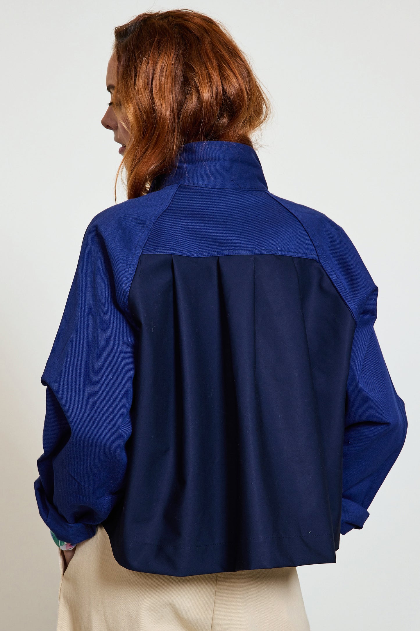 VESTE UPCYCLÉE BLEUE