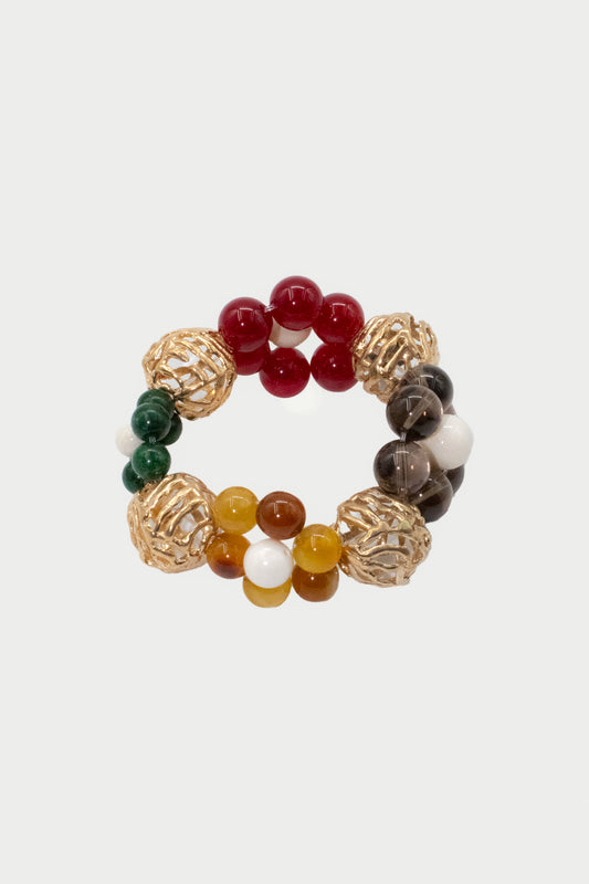 BRACELET FLEURS MULTICOLORE