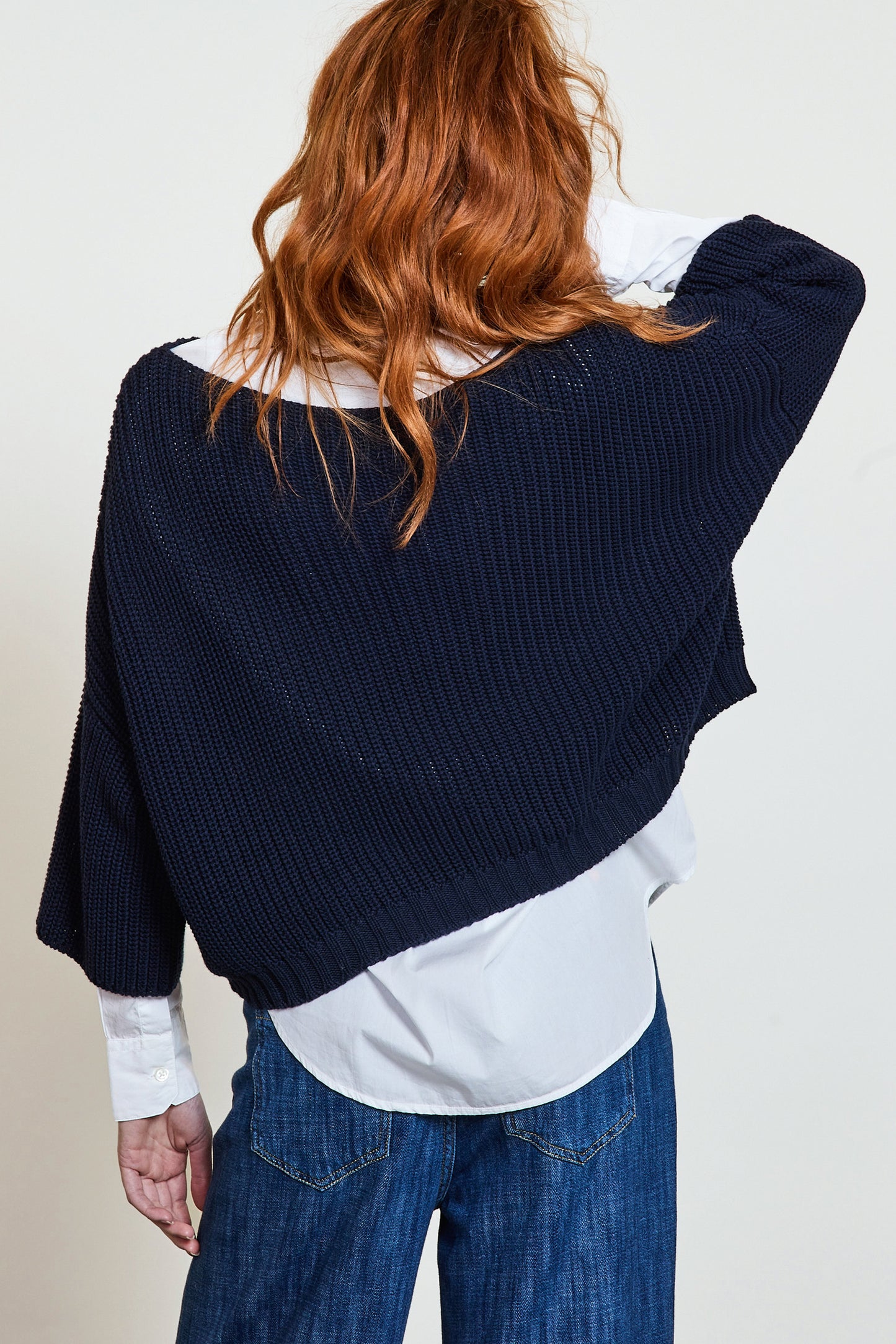 COTTON SWEATER NAVY