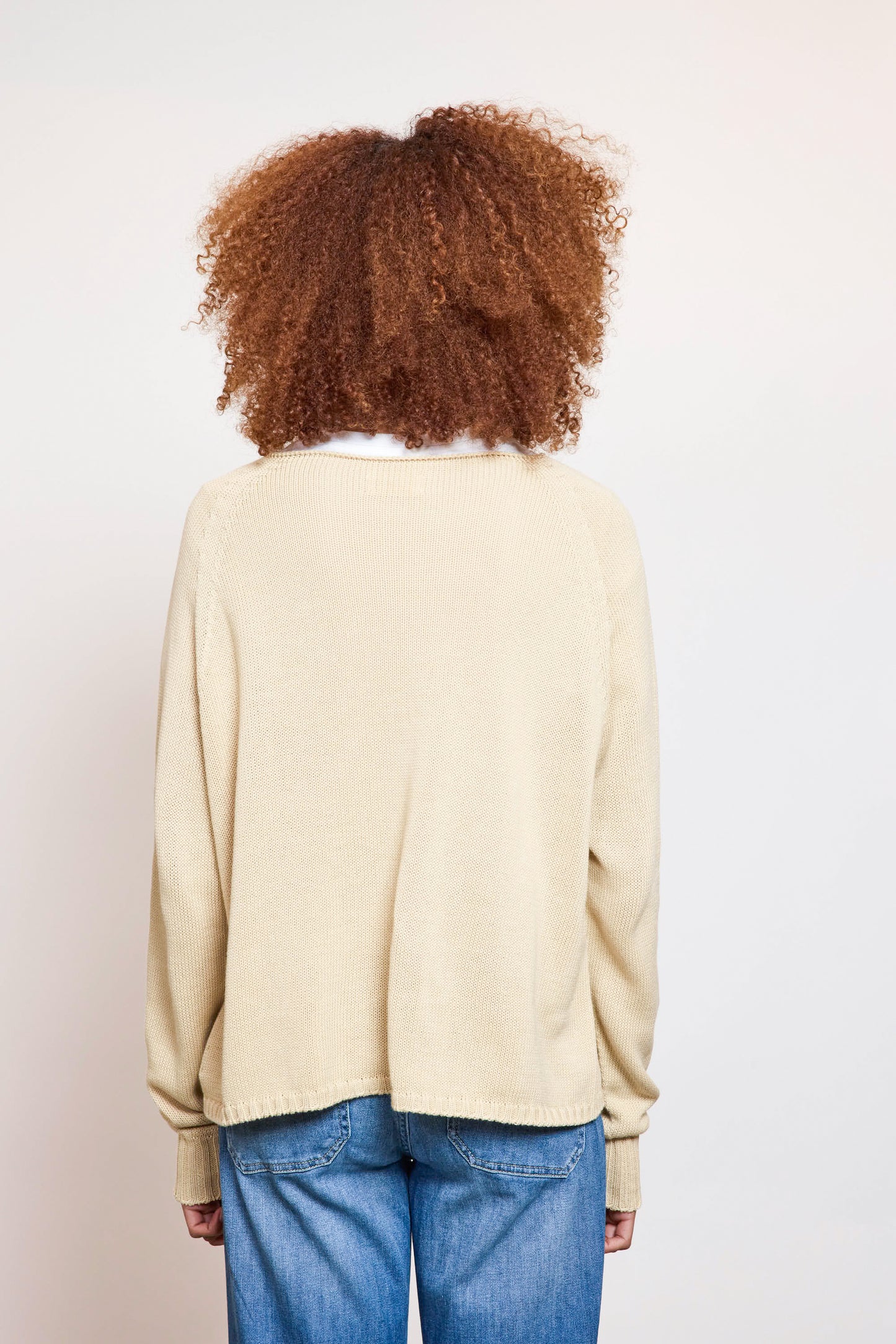 PULL EN COTON BEIGE