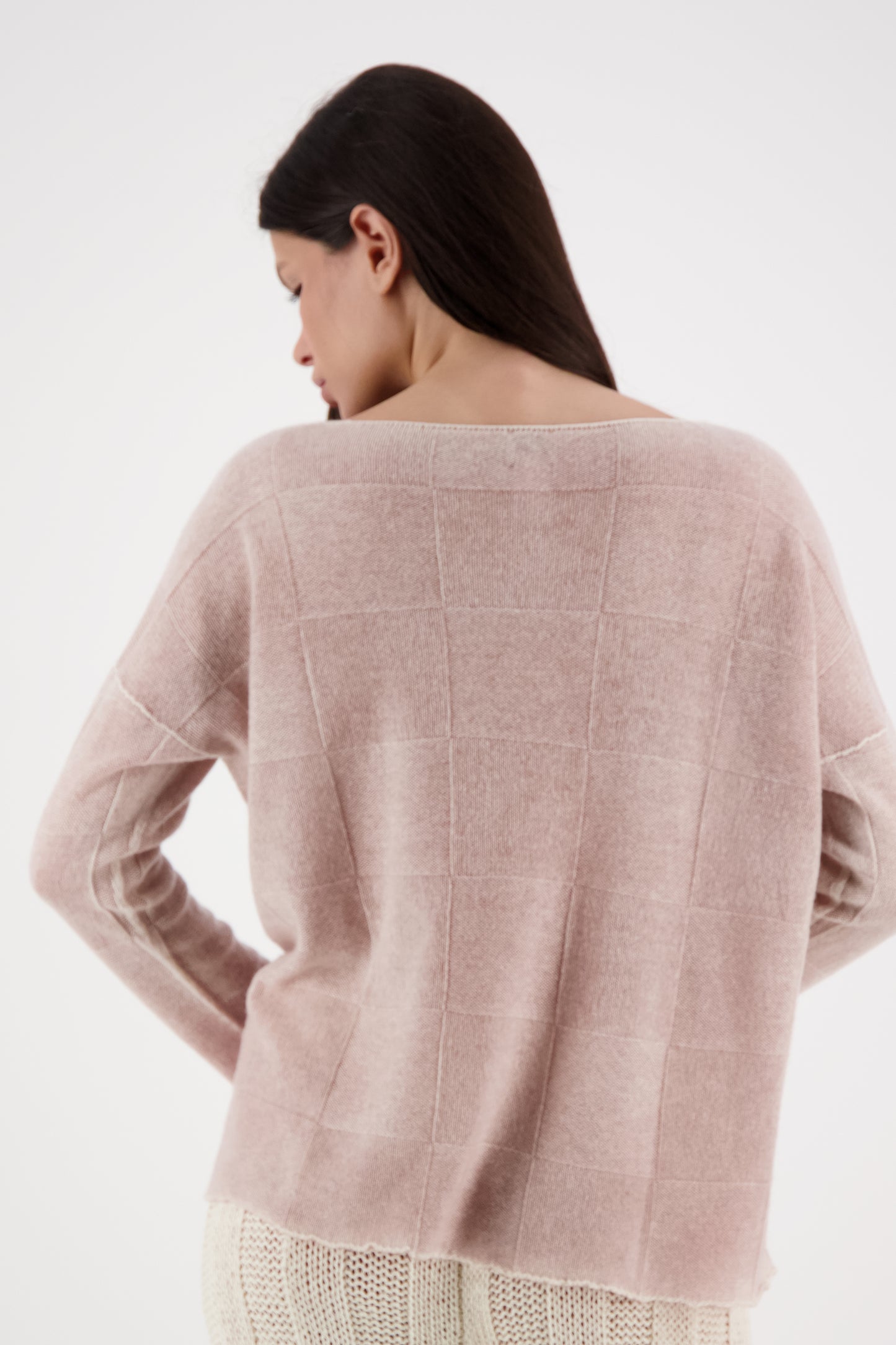 CHECK PLAIN CASHMERE BEIGE