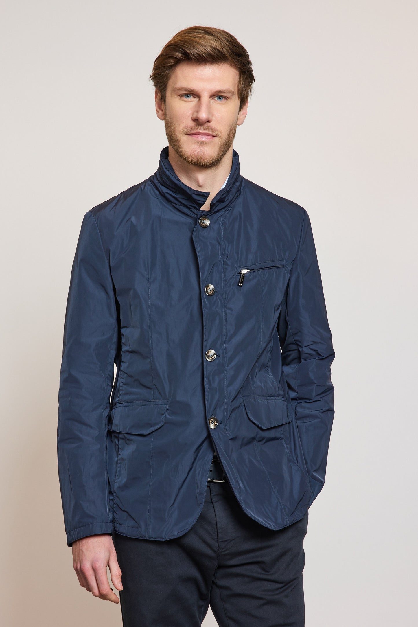 BLOUSON EN NYLON MARINE