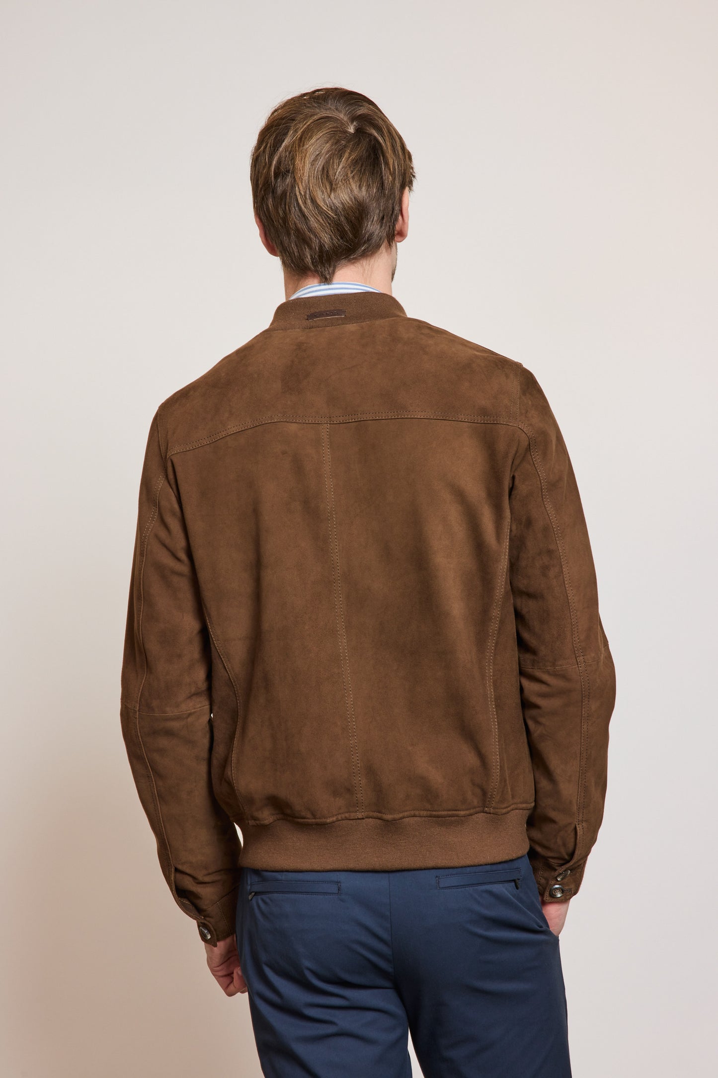 SUEDE JACKET TABACCO