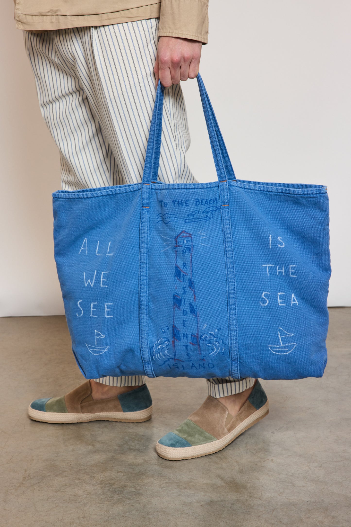 PAINTED BAG BLUE